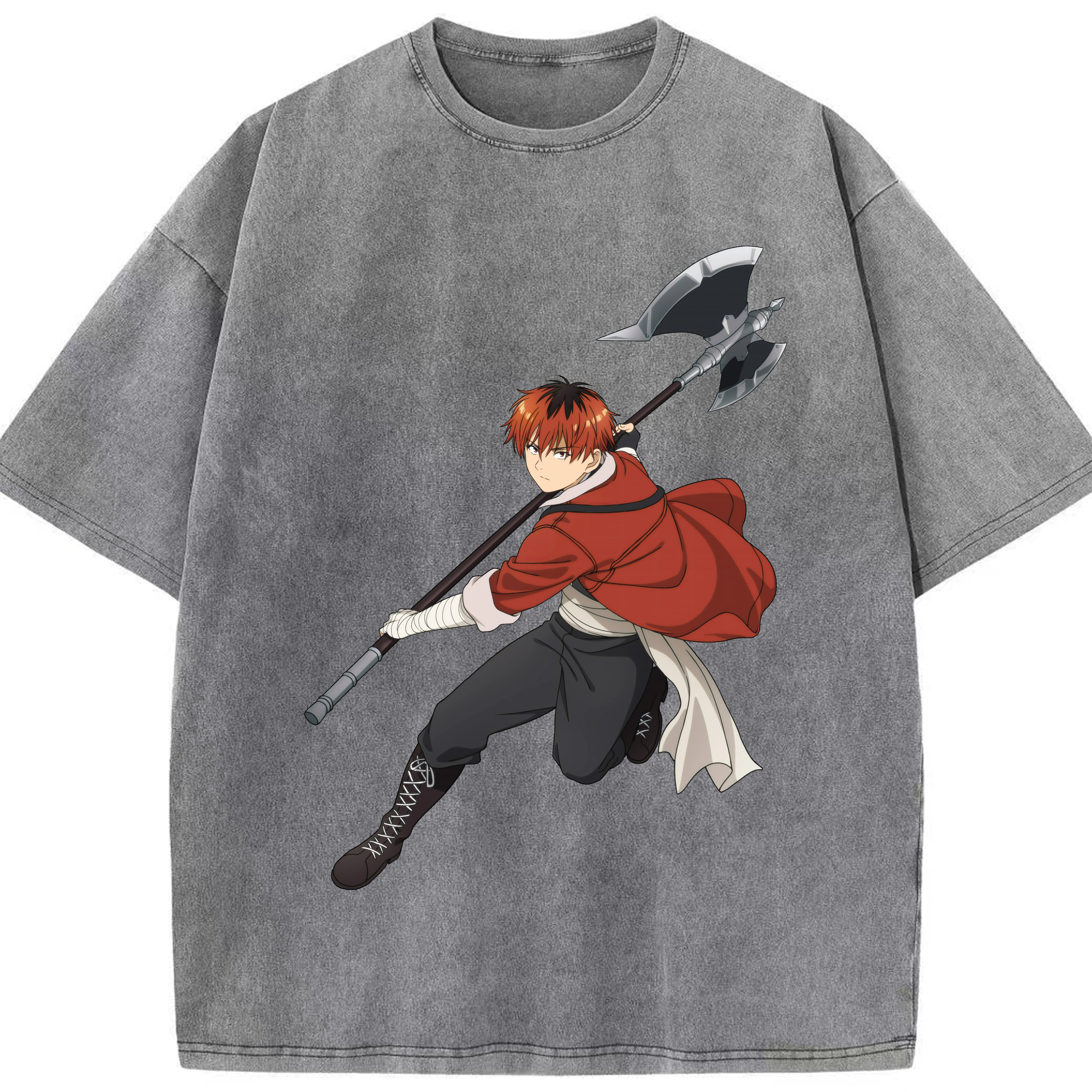 （画像用） 葬送のフリーレン Frieren 綿100% ヴィンテージ風 半袖Tシャツ（フロントプリント）