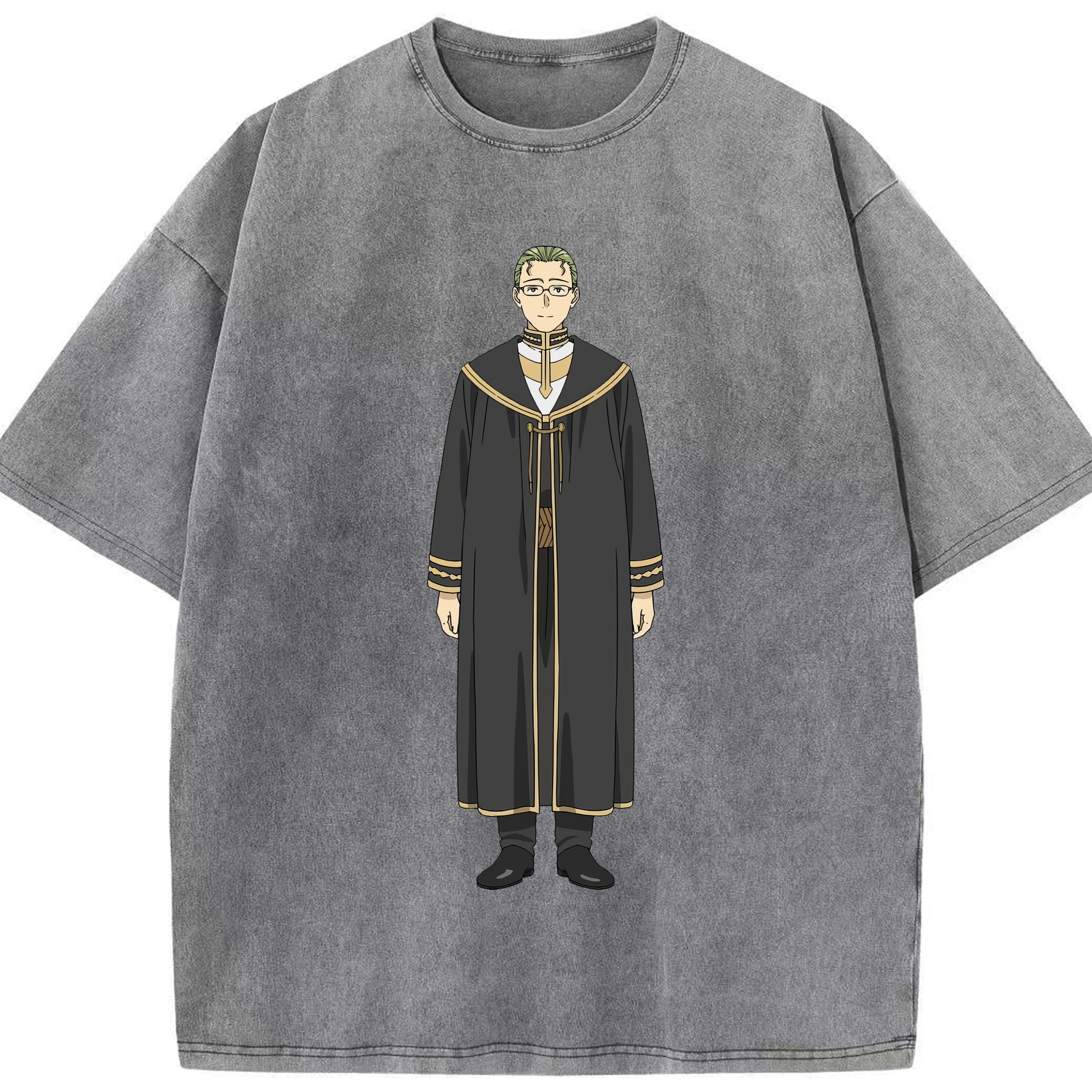 （画像用） 葬送のフリーレン Frieren 綿100% ヴィンテージ風 半袖Tシャツ（フロントプリント）