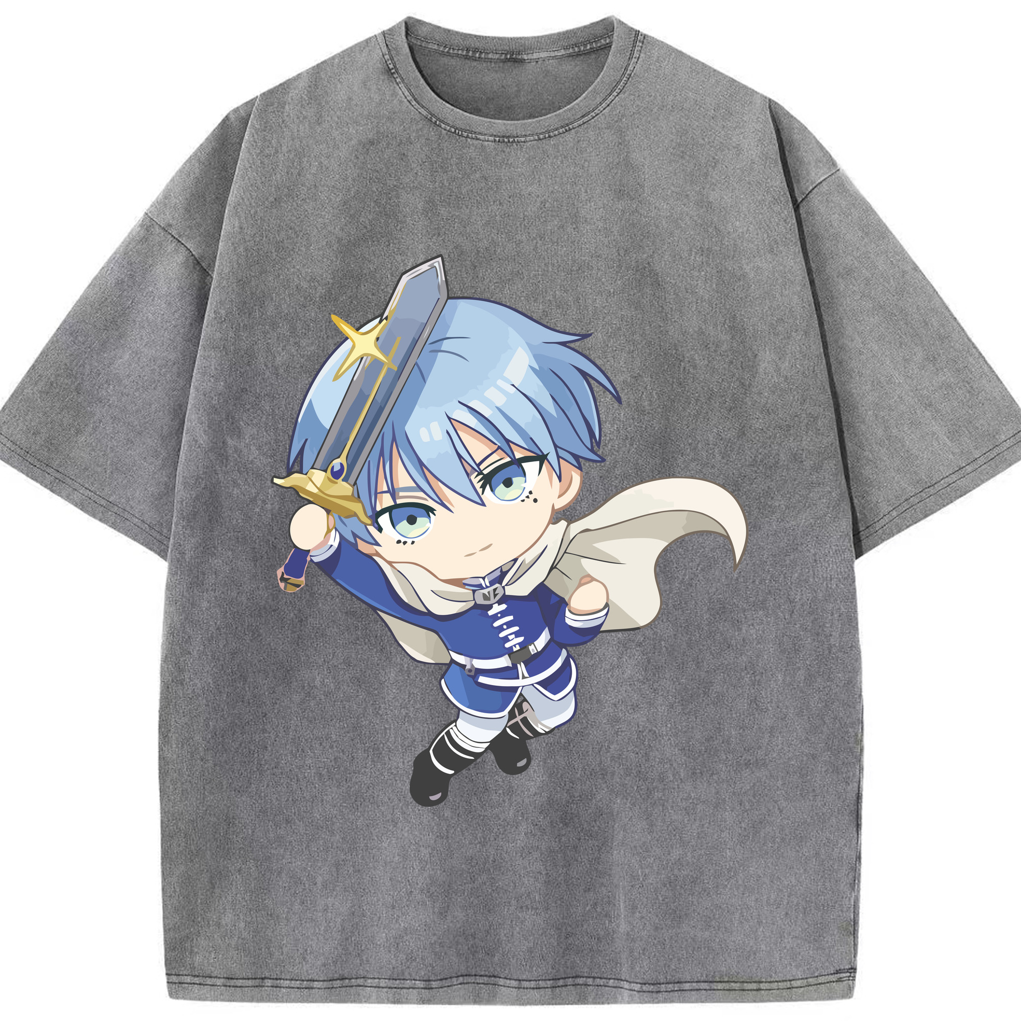 （画像用） 葬送のフリーレン Frieren 綿100% ヴィンテージ風 半袖Tシャツ（フロントプリント）