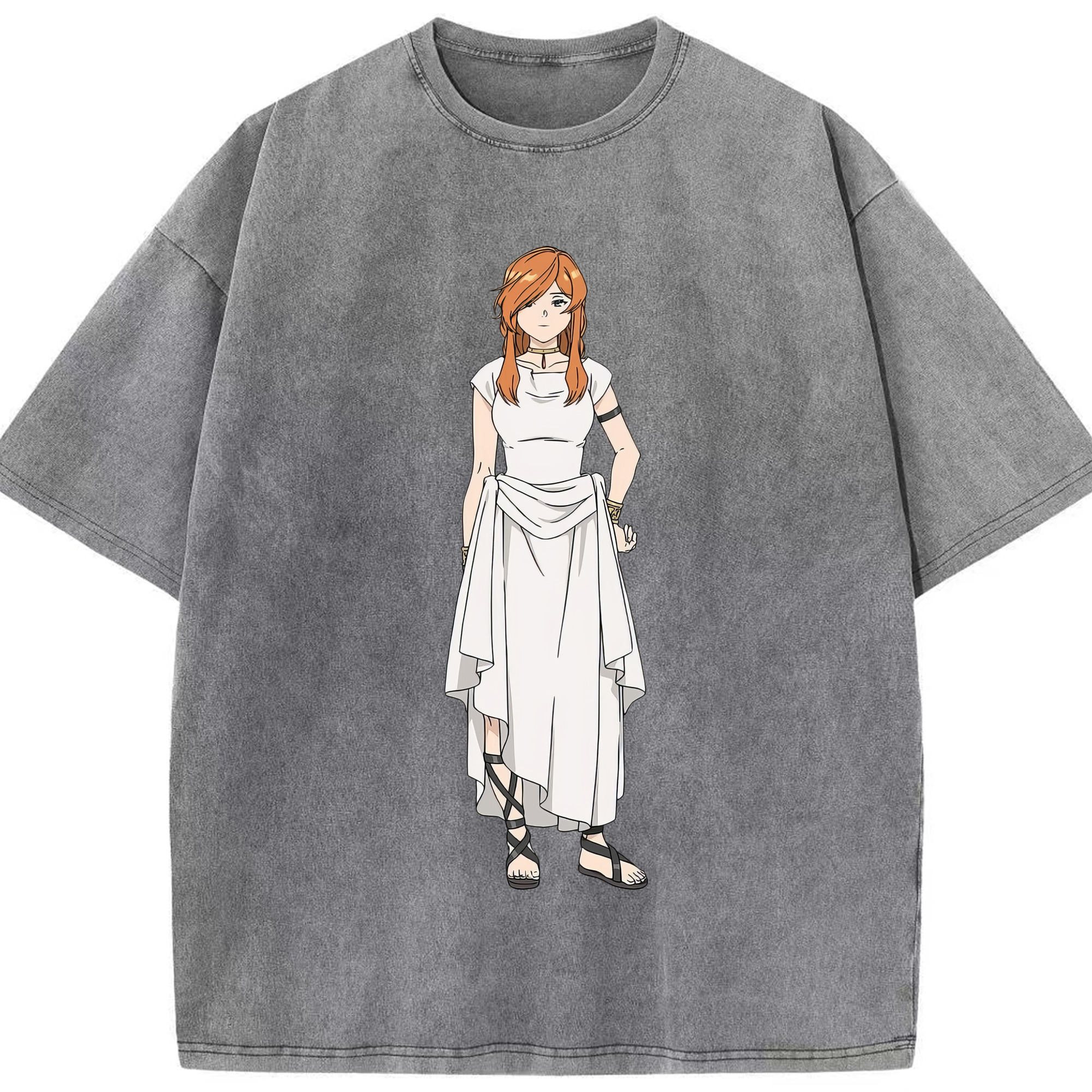 （画像用） 葬送のフリーレン Frieren 綿100% ヴィンテージ風 半袖Tシャツ（フロントプリント）