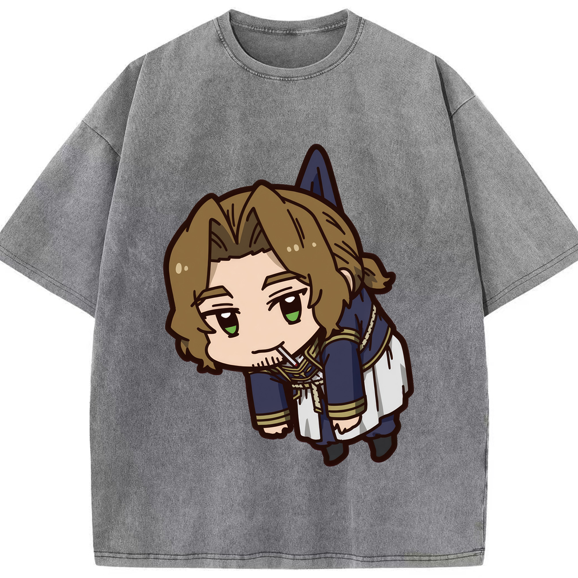 （画像用） 葬送のフリーレン Frieren 綿100% ヴィンテージ風 半袖Tシャツ（フロントプリント）