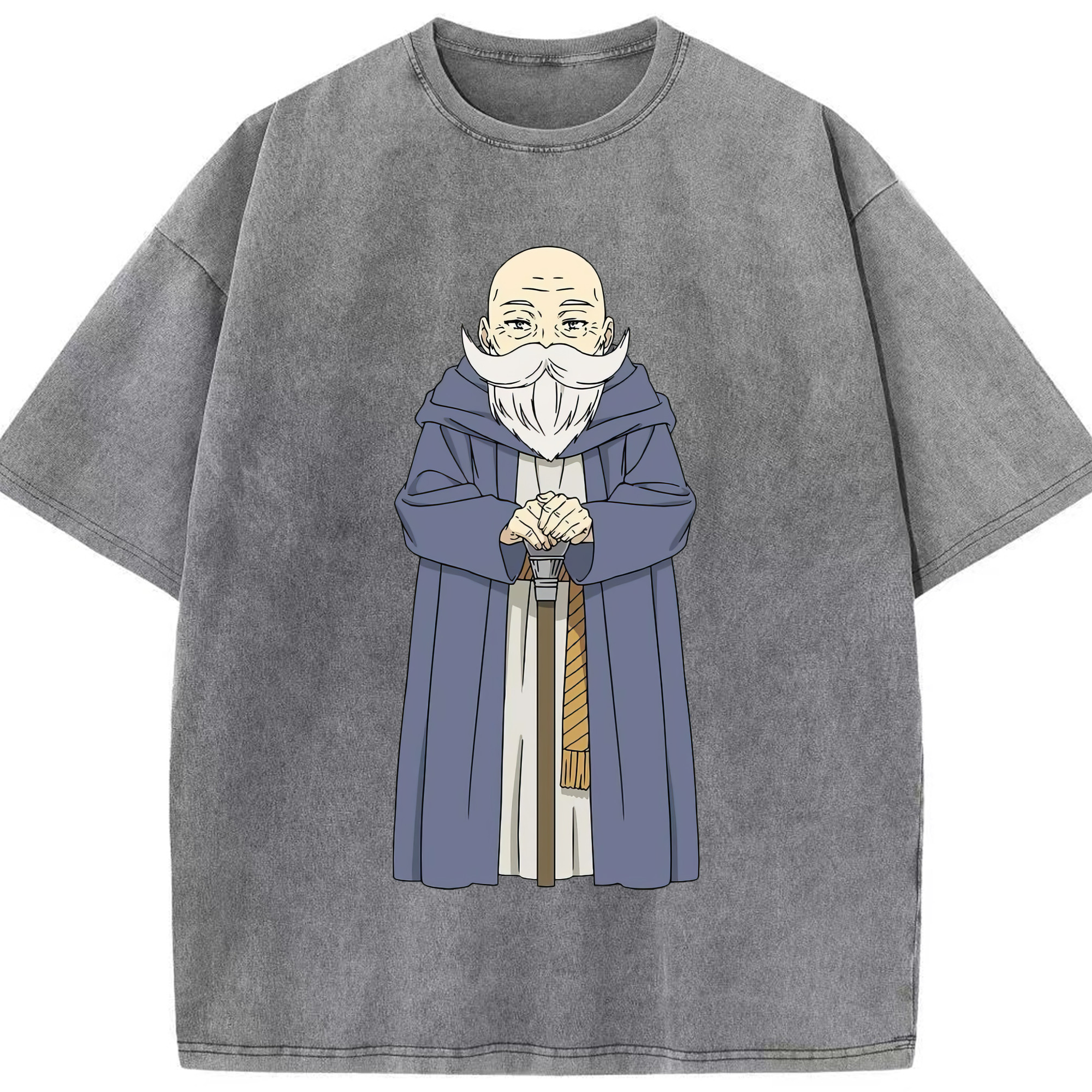 （画像用） 葬送のフリーレン Frieren 綿100% ヴィンテージ風 半袖Tシャツ（フロントプリント）