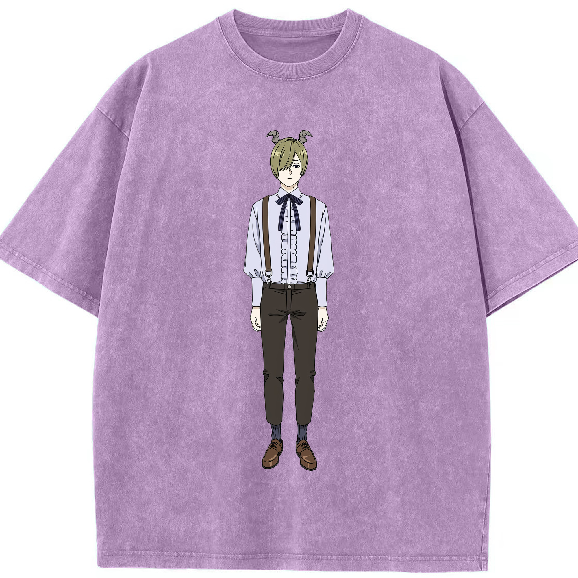 （画像用） 葬送のフリーレン Frieren 綿100% ヴィンテージ風 半袖Tシャツ（フロントプリント）
