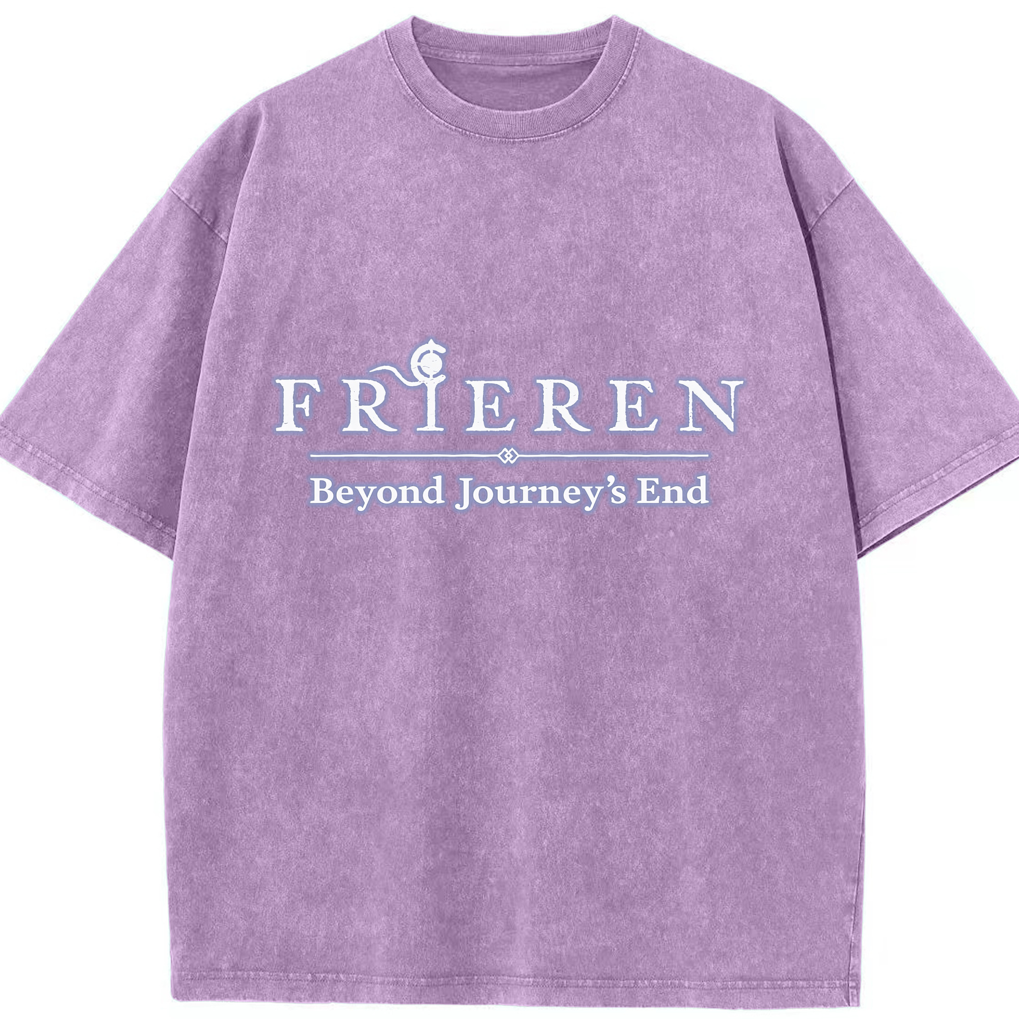 （画像用） 葬送のフリーレン Frieren 綿100% ヴィンテージ風 半袖Tシャツ（フロントプリント）
