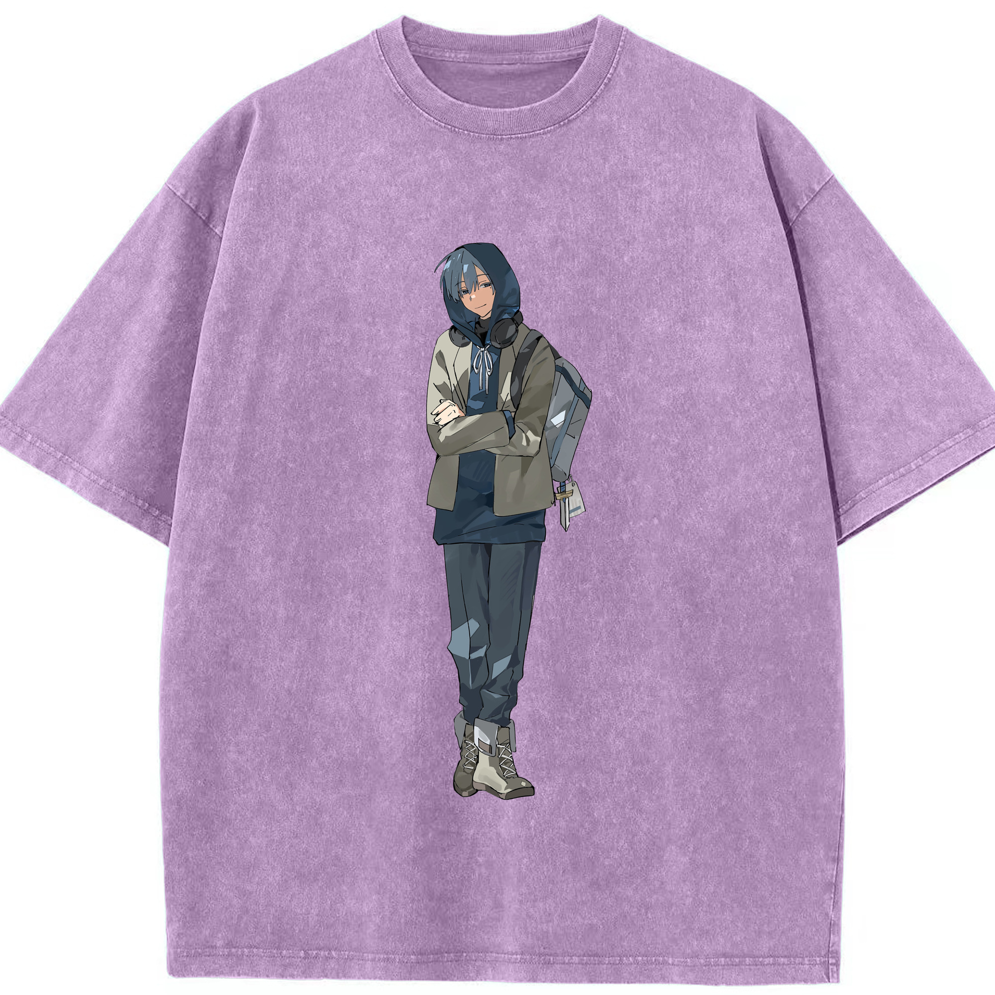 （画像用） 葬送のフリーレン Frieren 綿100% ヴィンテージ風 半袖Tシャツ（フロントプリント）
