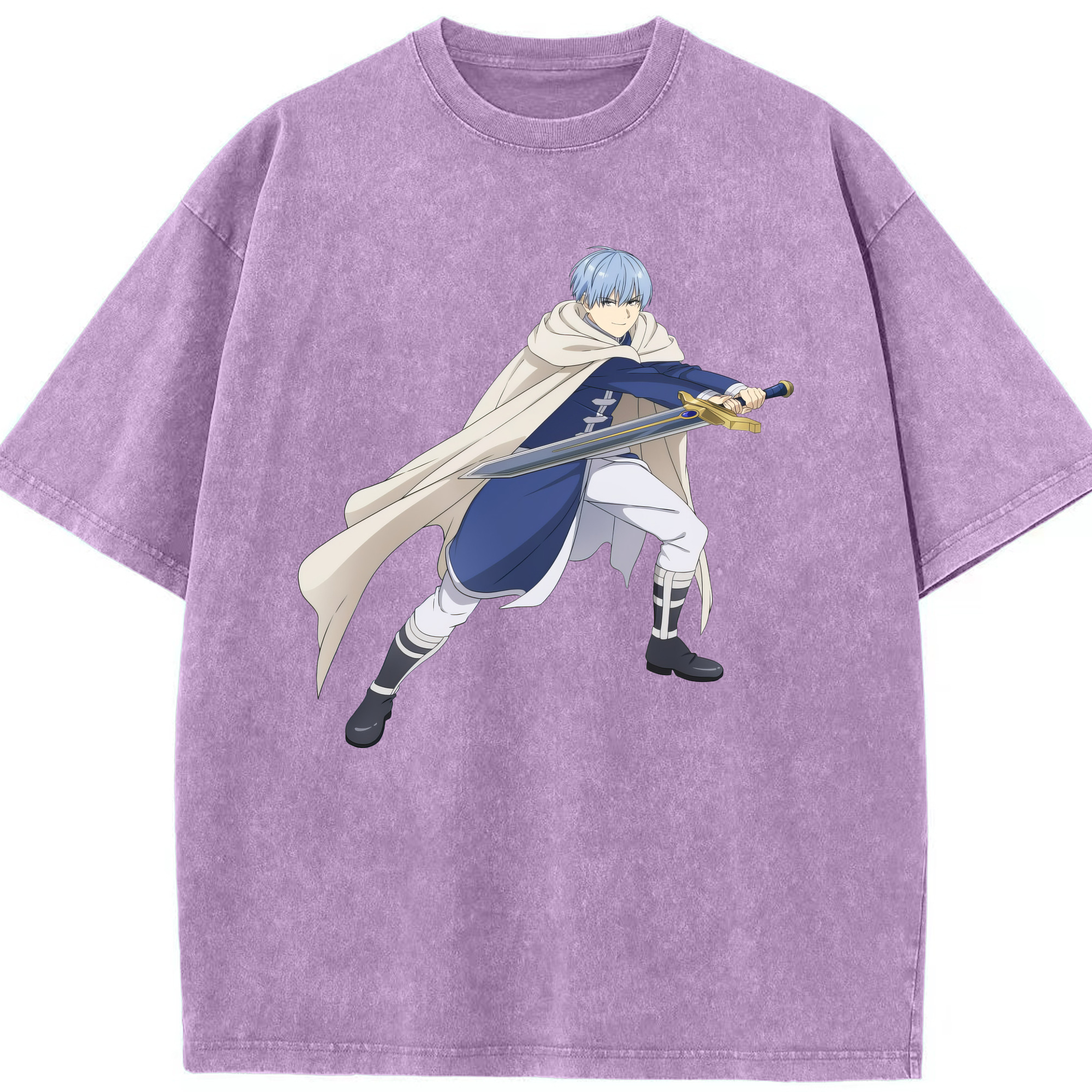 （画像用） 葬送のフリーレン Frieren 綿100% ヴィンテージ風 半袖Tシャツ（フロントプリント）