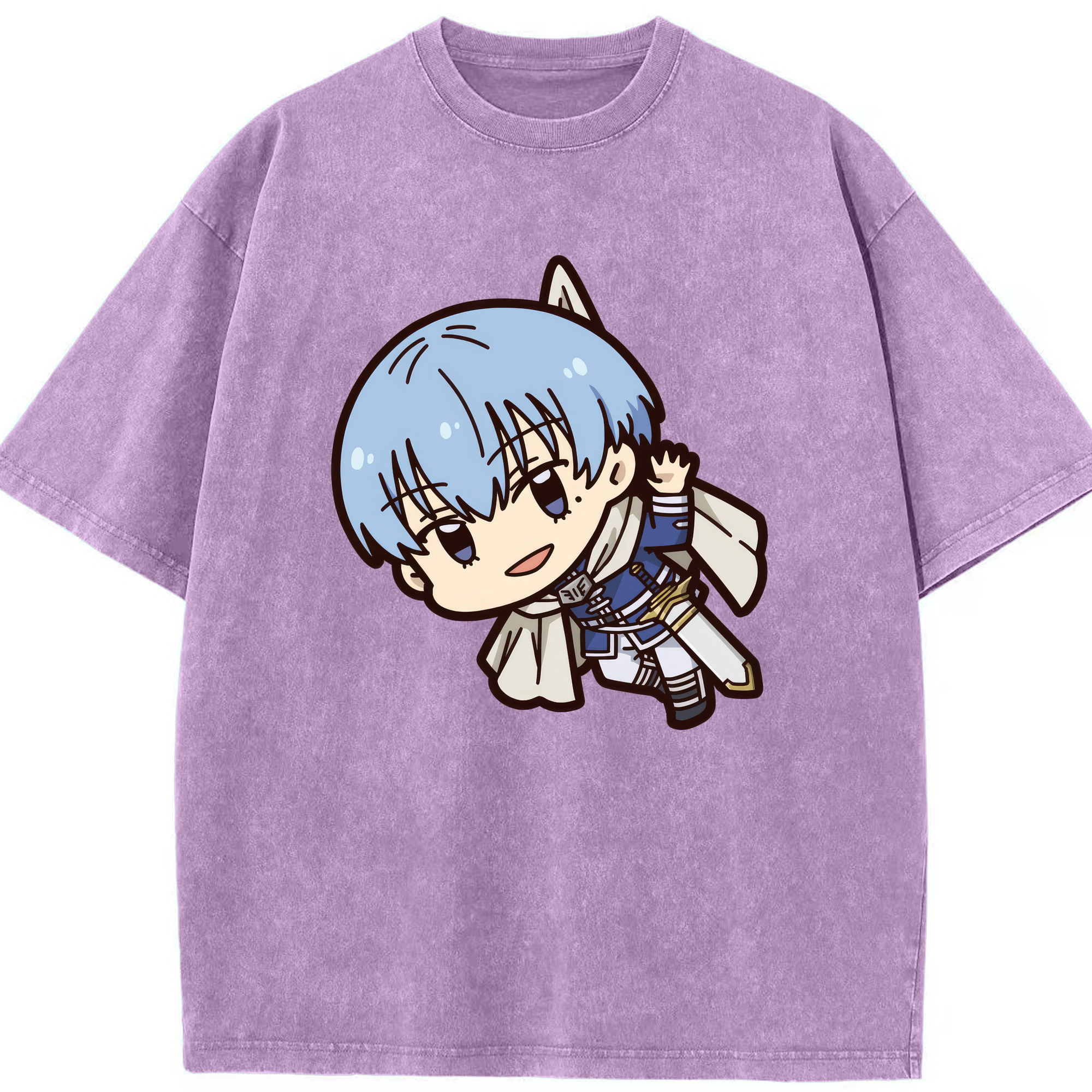 （画像用） 葬送のフリーレン Frieren 綿100% ヴィンテージ風 半袖Tシャツ（フロントプリント）