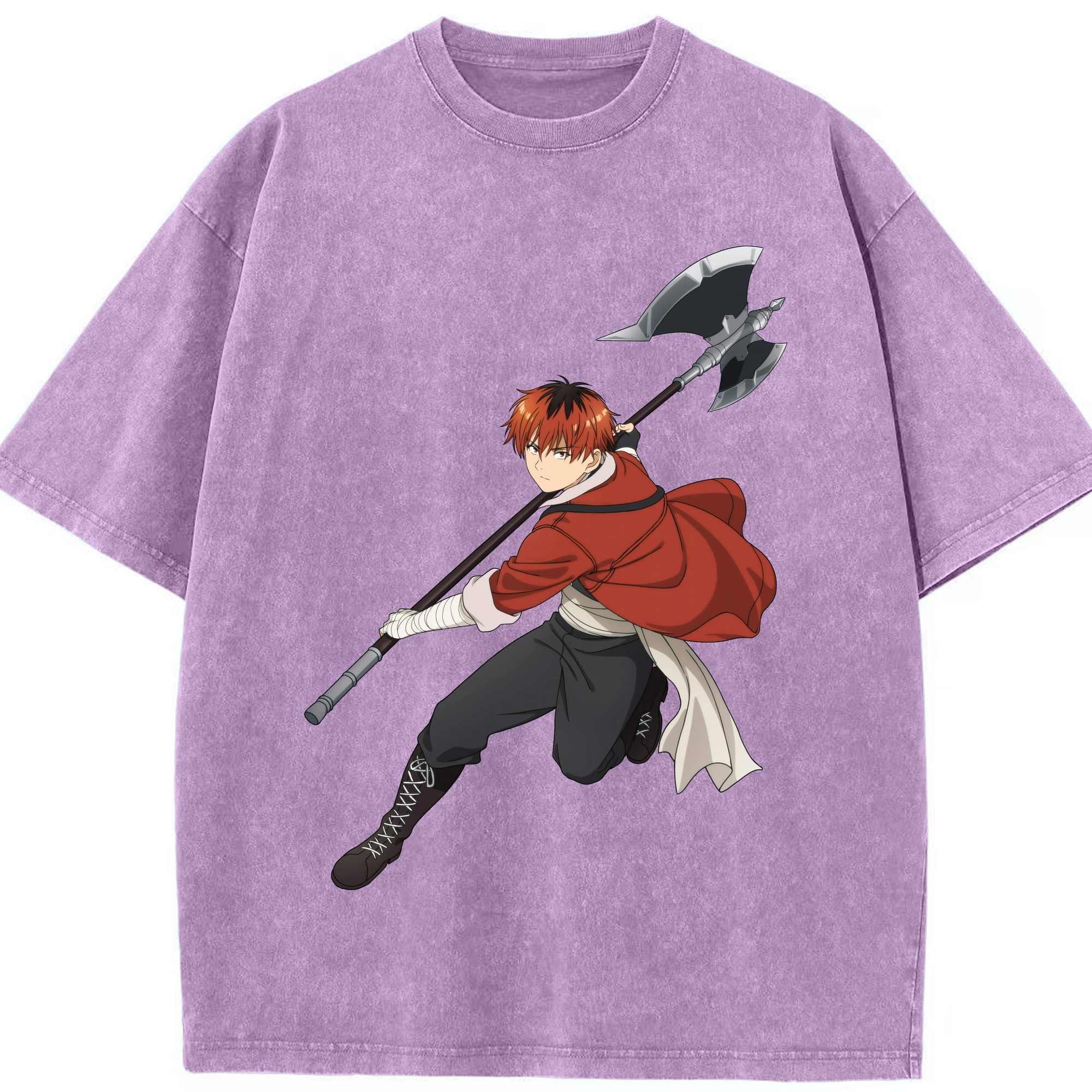 （画像用） 葬送のフリーレン Frieren 綿100% ヴィンテージ風 半袖Tシャツ（フロントプリント）