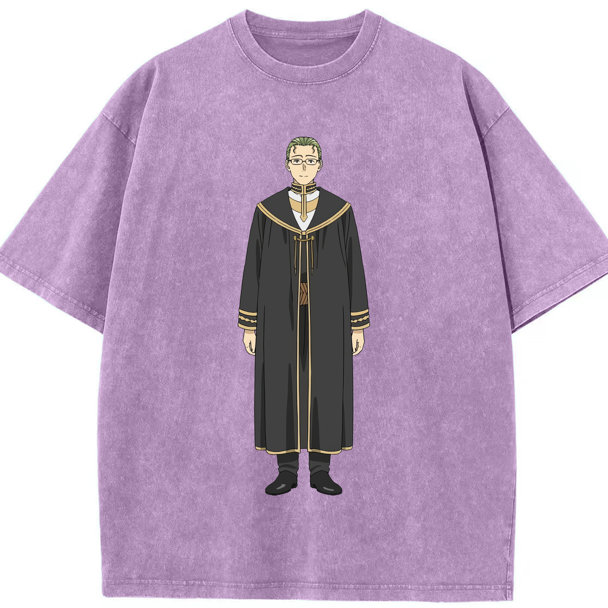 （画像用） 葬送のフリーレン Frieren 綿100% ヴィンテージ風 半袖Tシャツ（フロントプリント）