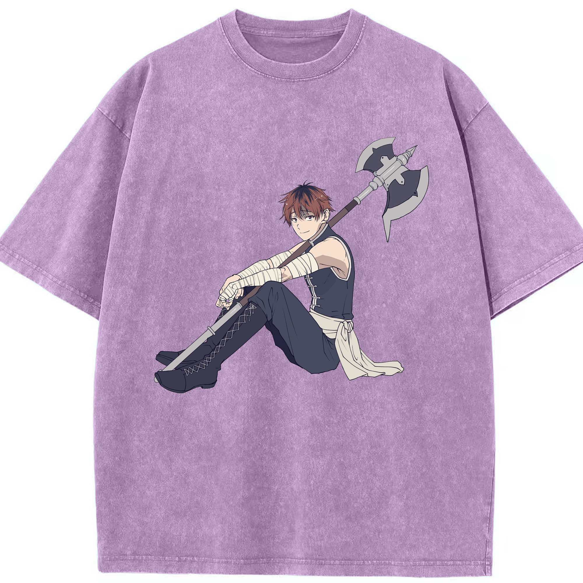 （画像用） 葬送のフリーレン Frieren 綿100% ヴィンテージ風 半袖Tシャツ（フロントプリント）