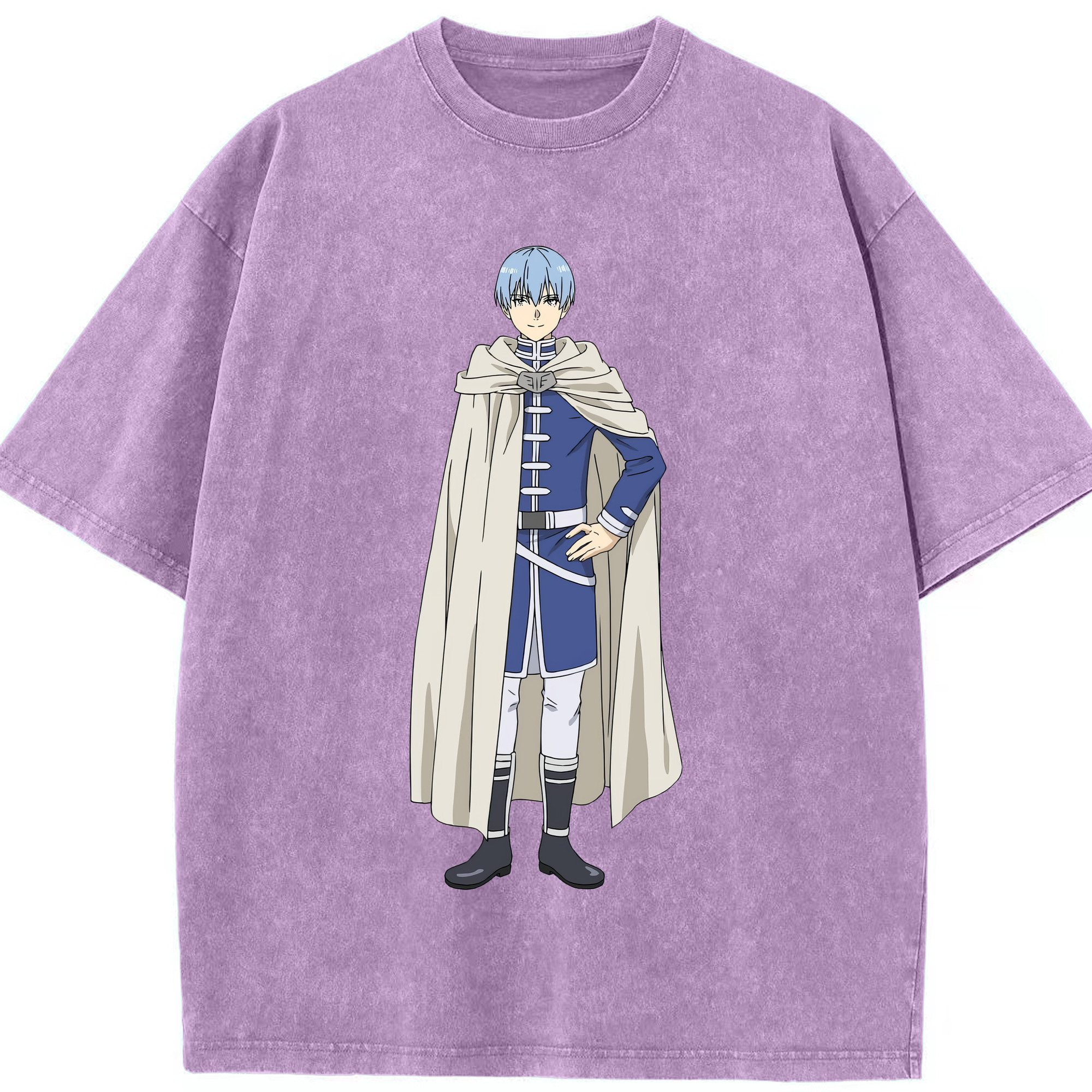 （画像用） 葬送のフリーレン Frieren 綿100% ヴィンテージ風 半袖Tシャツ（フロントプリント）