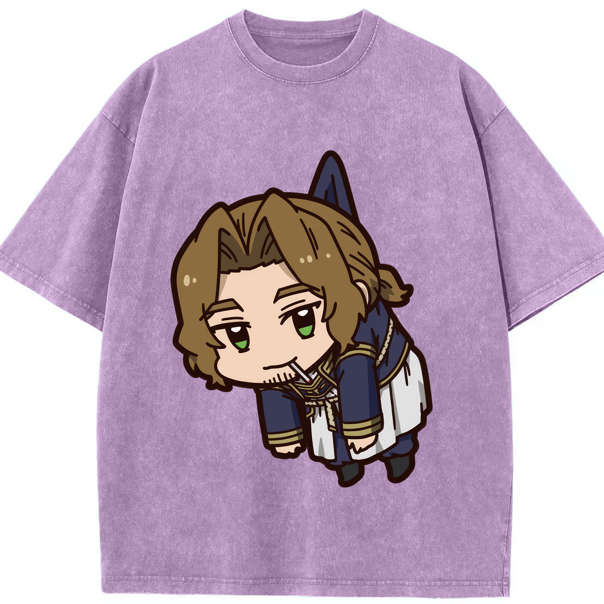 （画像用） 葬送のフリーレン Frieren 綿100% ヴィンテージ風 半袖Tシャツ（フロントプリント）