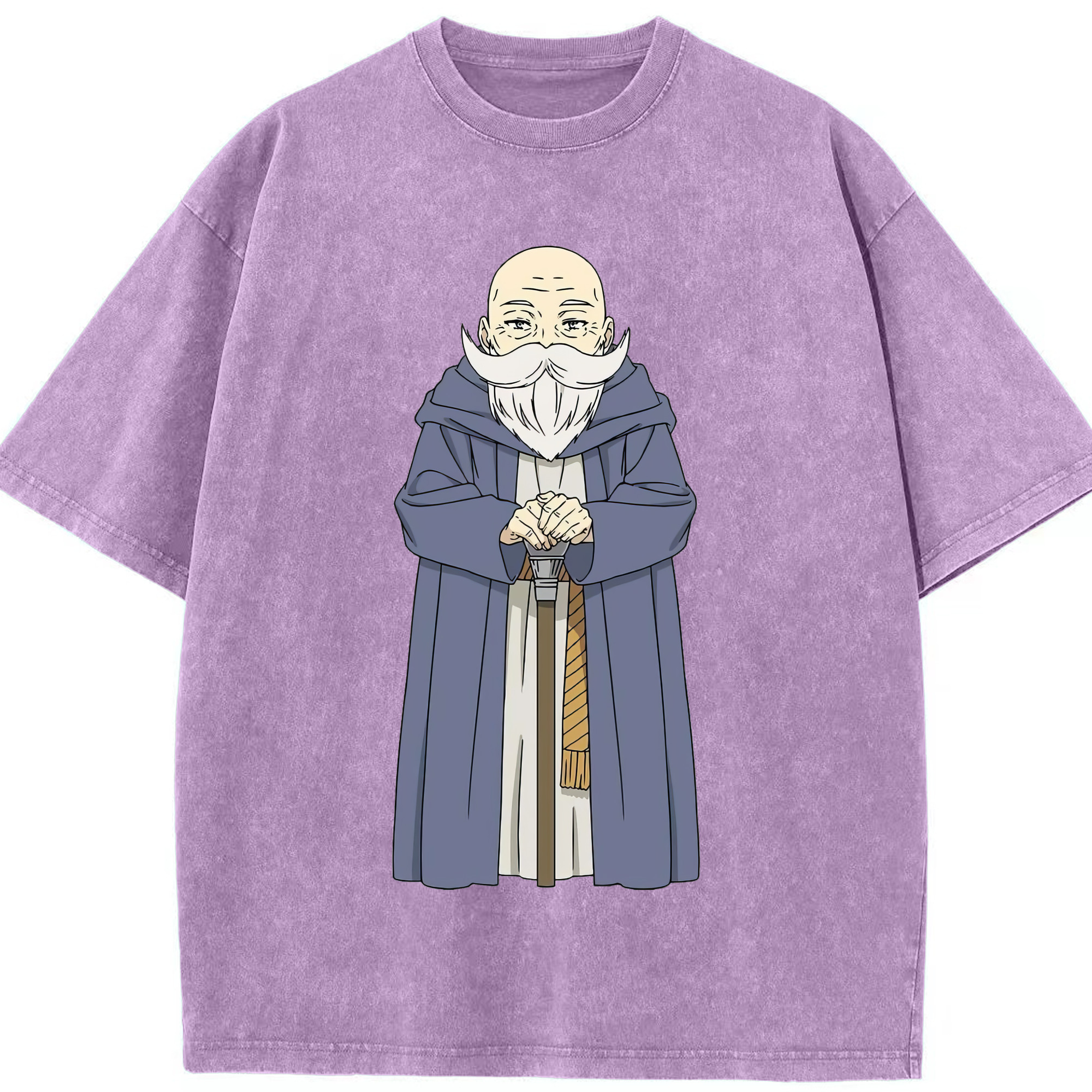 （画像用） 葬送のフリーレン Frieren 綿100% ヴィンテージ風 半袖Tシャツ（フロントプリント）