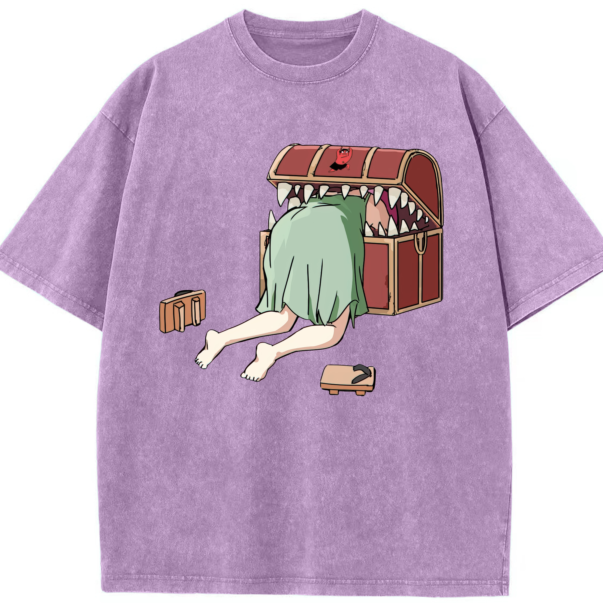 （画像用） 葬送のフリーレン Frieren 綿100% ヴィンテージ風 半袖Tシャツ（フロントプリント）