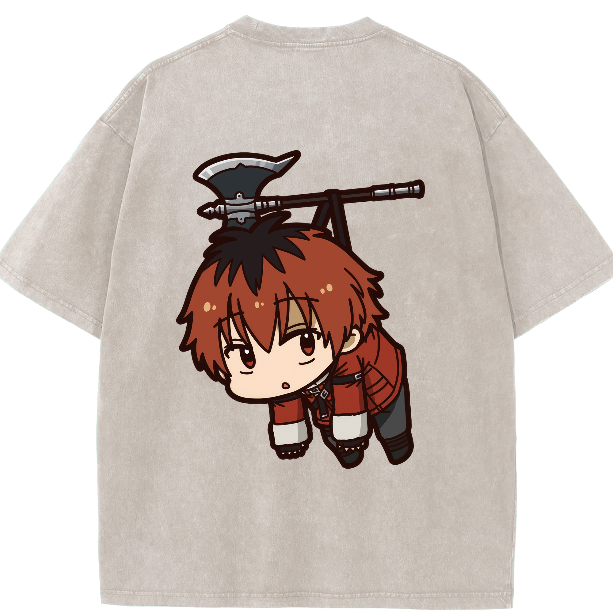（画像用） 葬送のフリーレン Frieren 綿100% ヴィンテージ風 半袖Tシャツ（背面プリント）