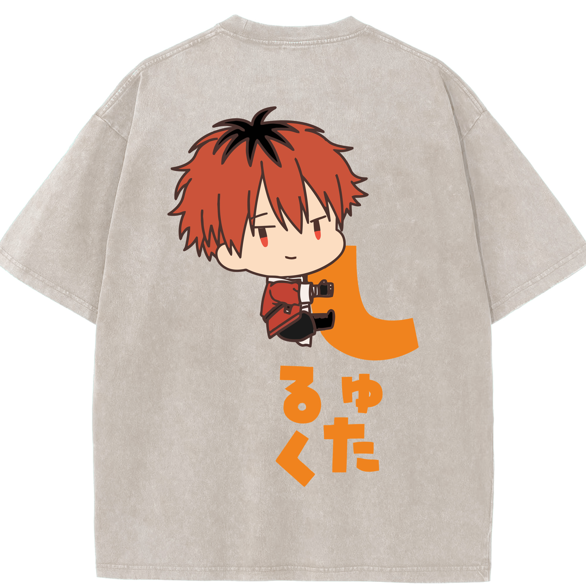 （画像用） 葬送のフリーレン Frieren 綿100% ヴィンテージ風 半袖Tシャツ（背面プリント）