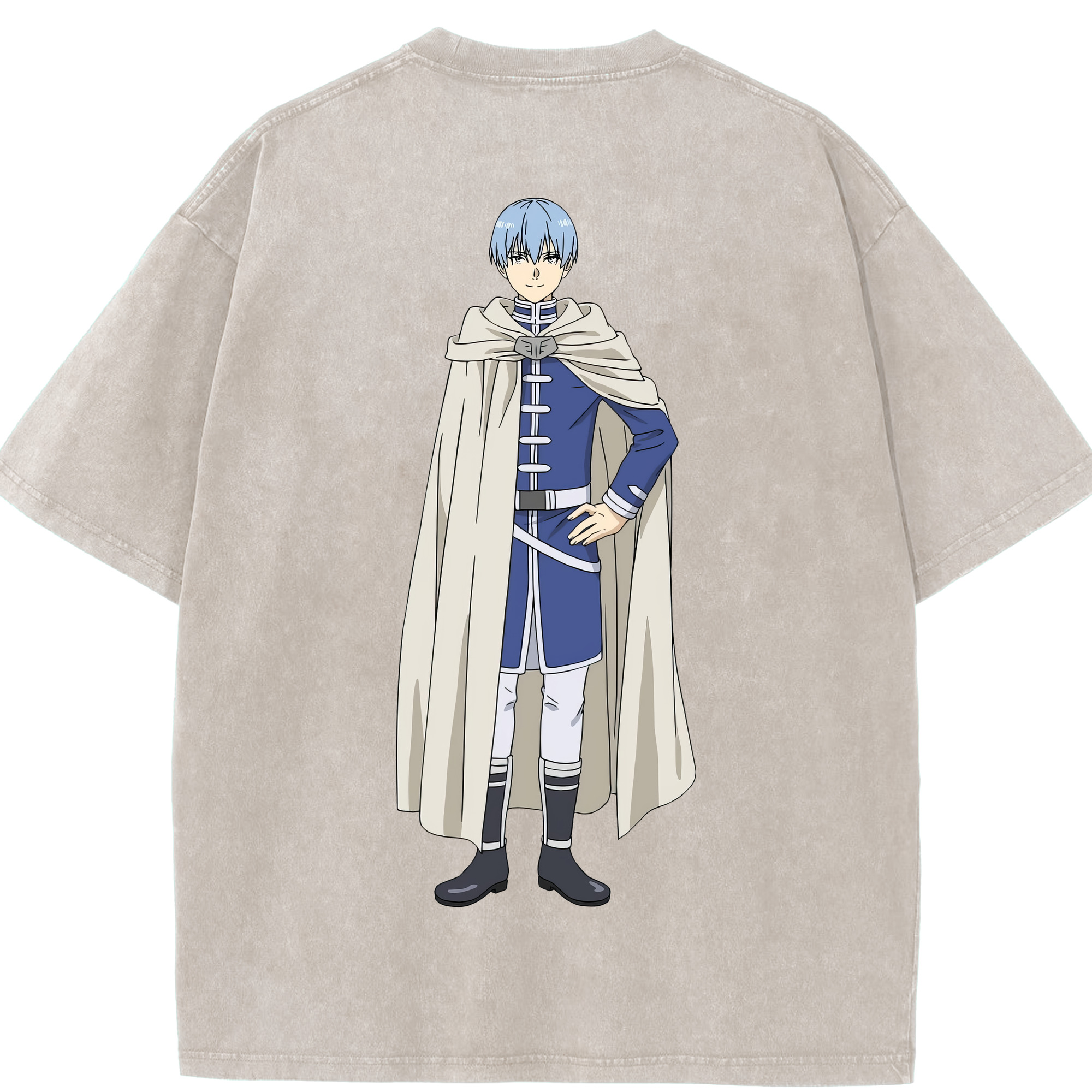 （画像用） 葬送のフリーレン Frieren 綿100% ヴィンテージ風 半袖Tシャツ（背面プリント）