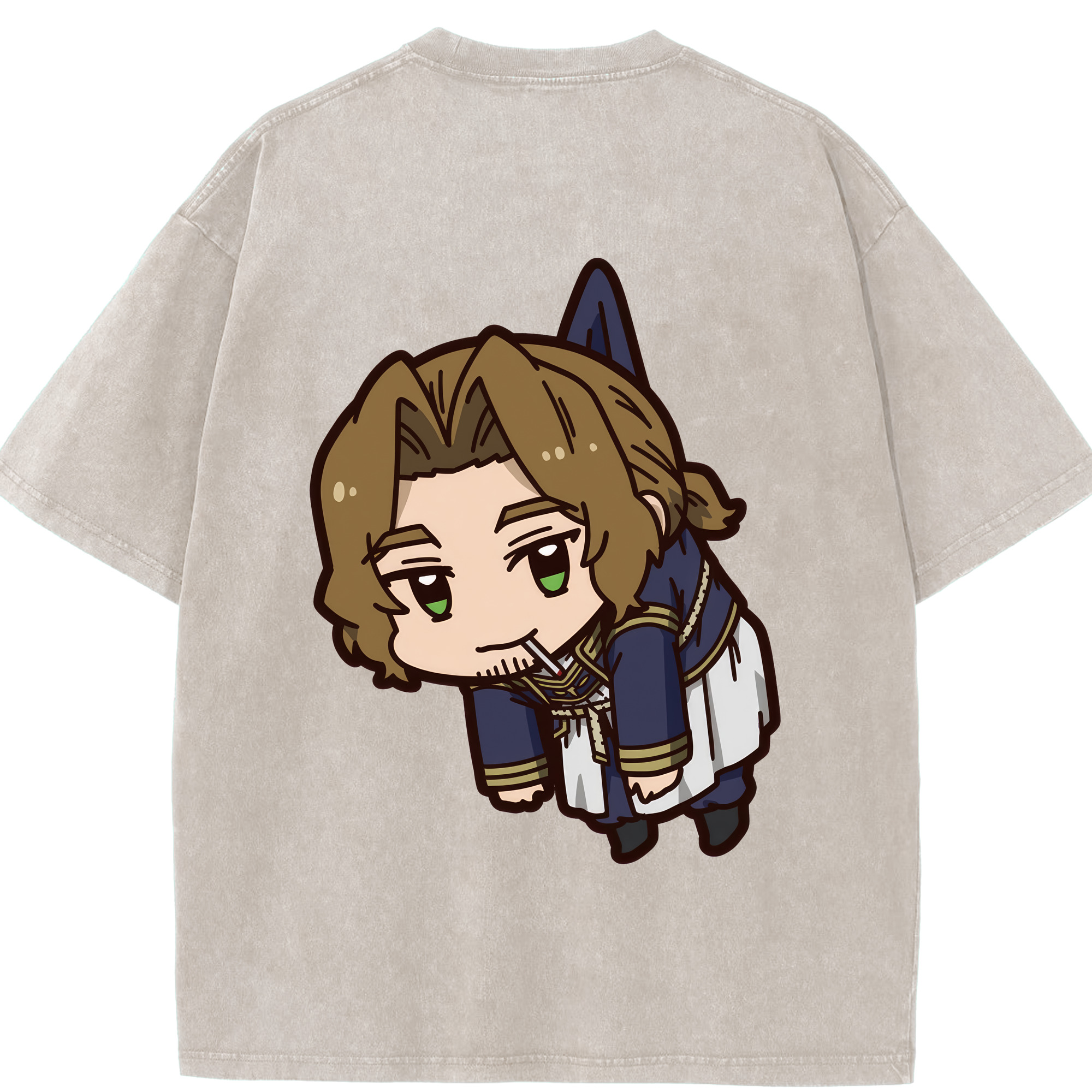 （画像用） 葬送のフリーレン Frieren 綿100% ヴィンテージ風 半袖Tシャツ（背面プリント）