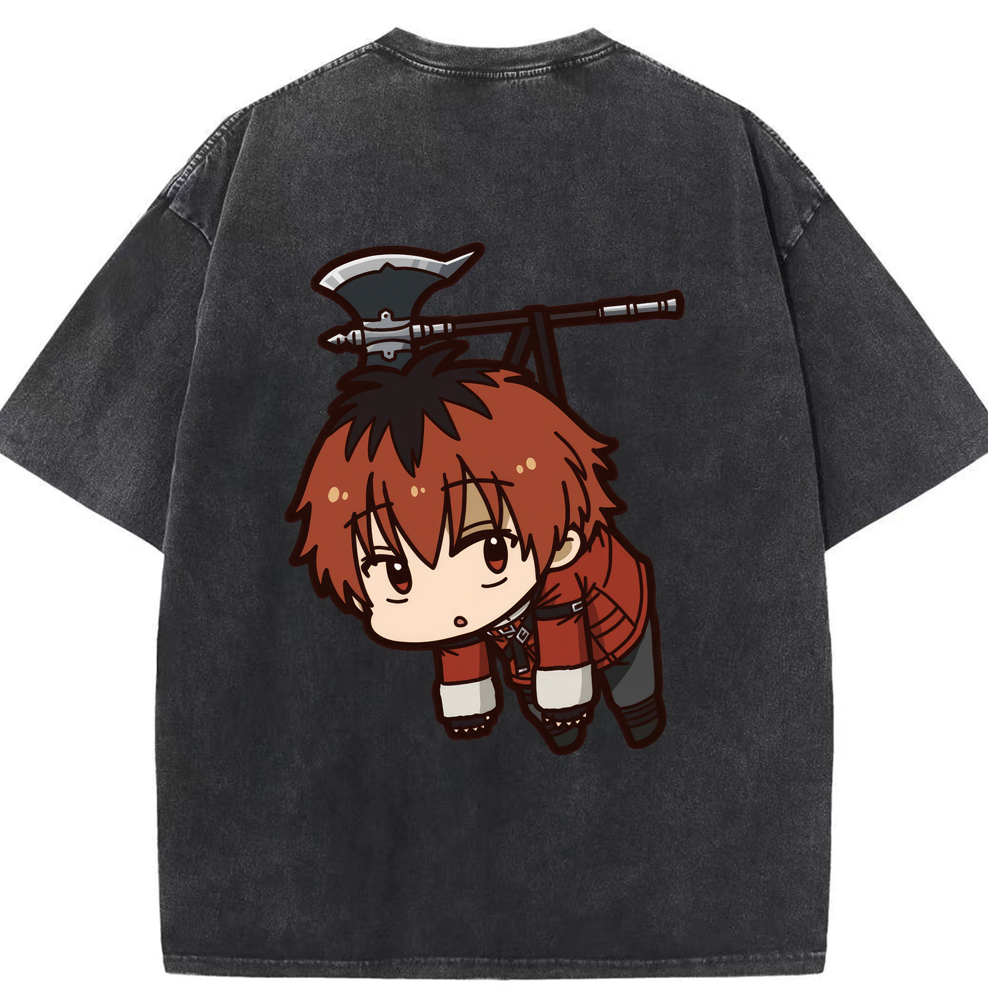 （画像用） 葬送のフリーレン Frieren 綿100% ヴィンテージ風 半袖Tシャツ（背面プリント）