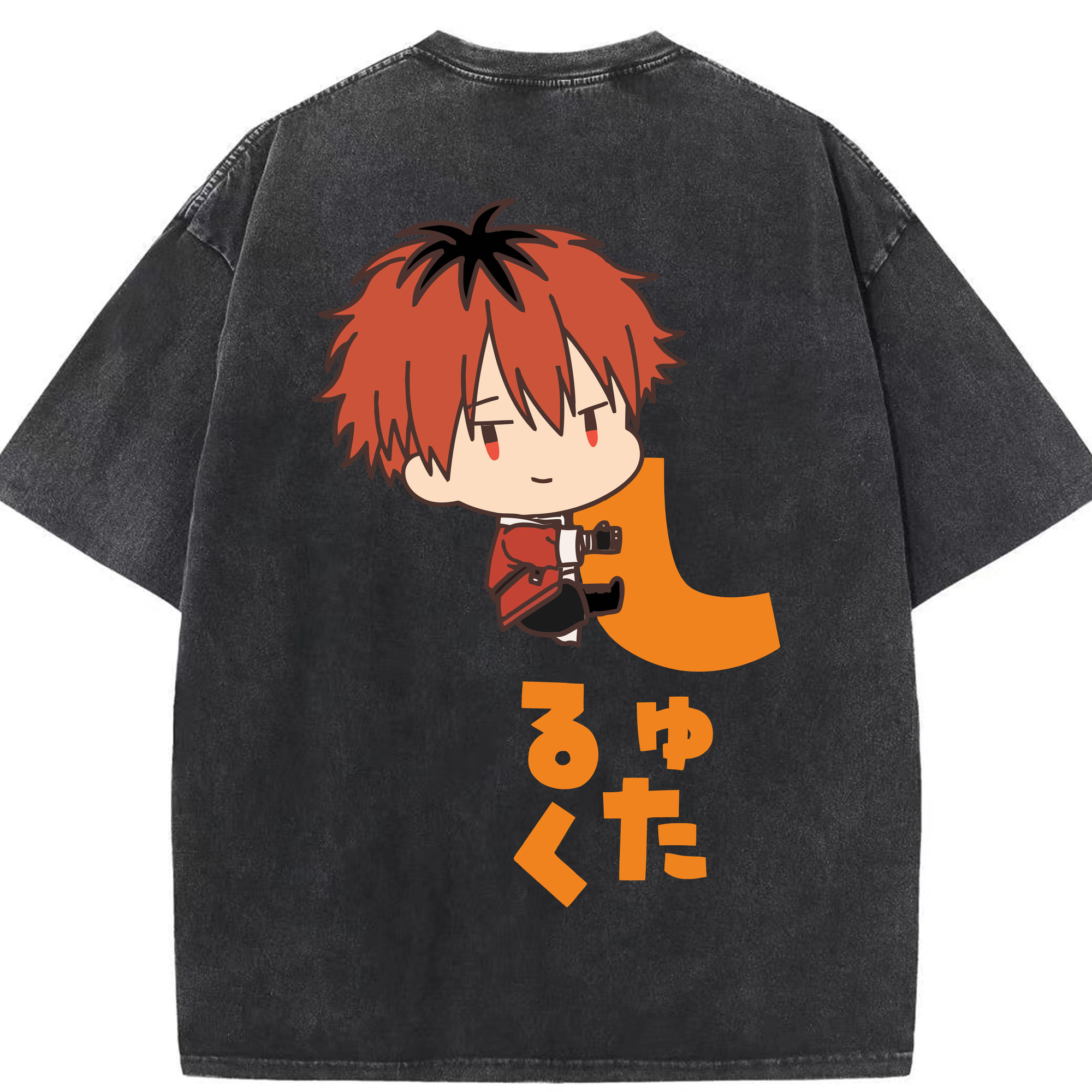 （画像用） 葬送のフリーレン Frieren 綿100% ヴィンテージ風 半袖Tシャツ（背面プリント）