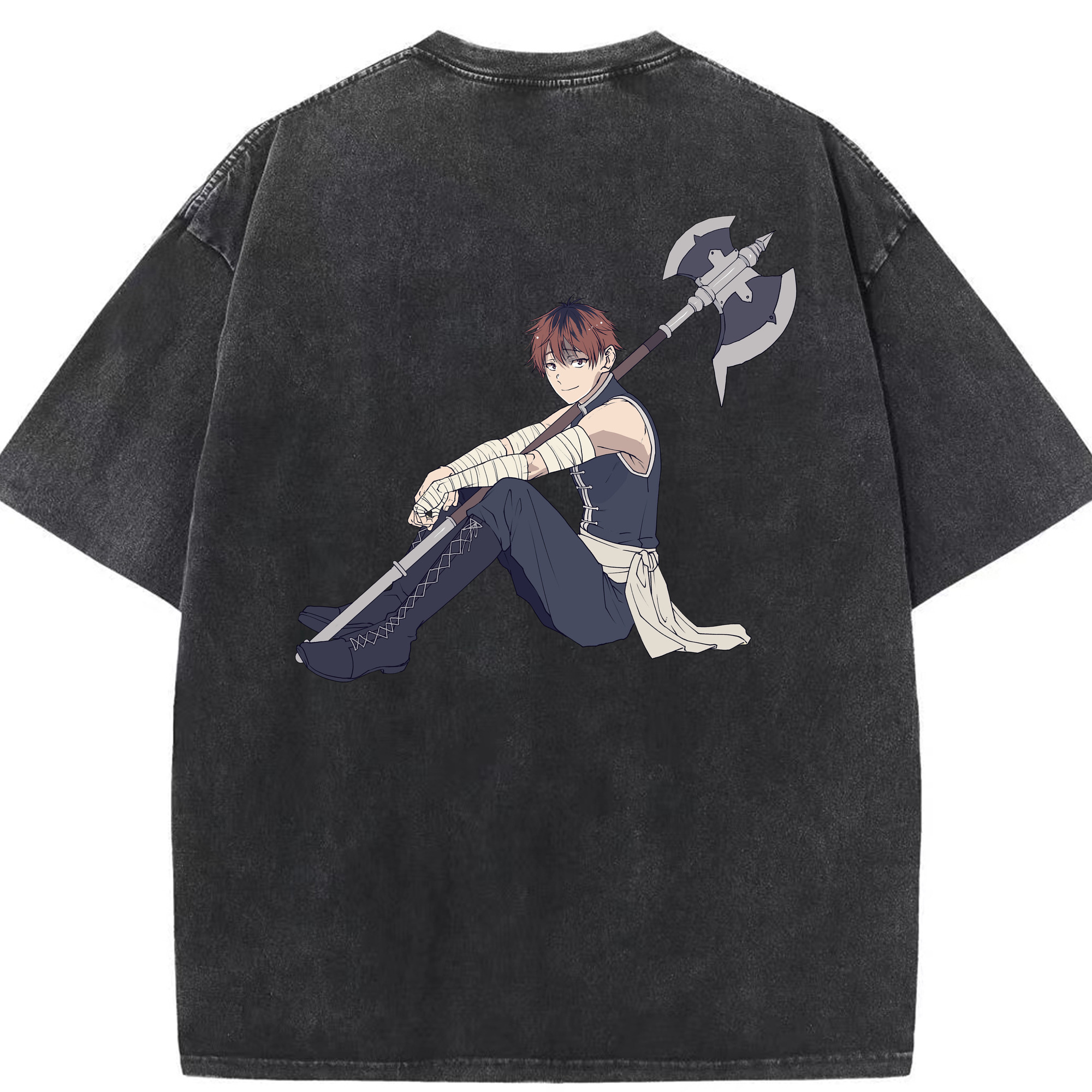 （画像用） 葬送のフリーレン Frieren 綿100% ヴィンテージ風 半袖Tシャツ（背面プリント）