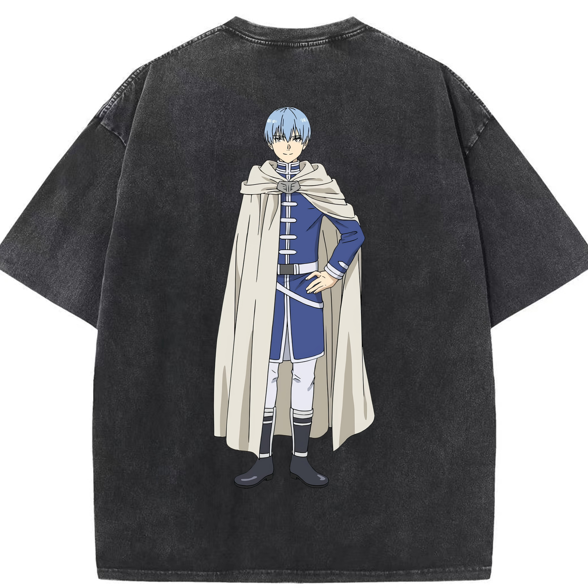 （画像用） 葬送のフリーレン Frieren 綿100% ヴィンテージ風 半袖Tシャツ（背面プリント）