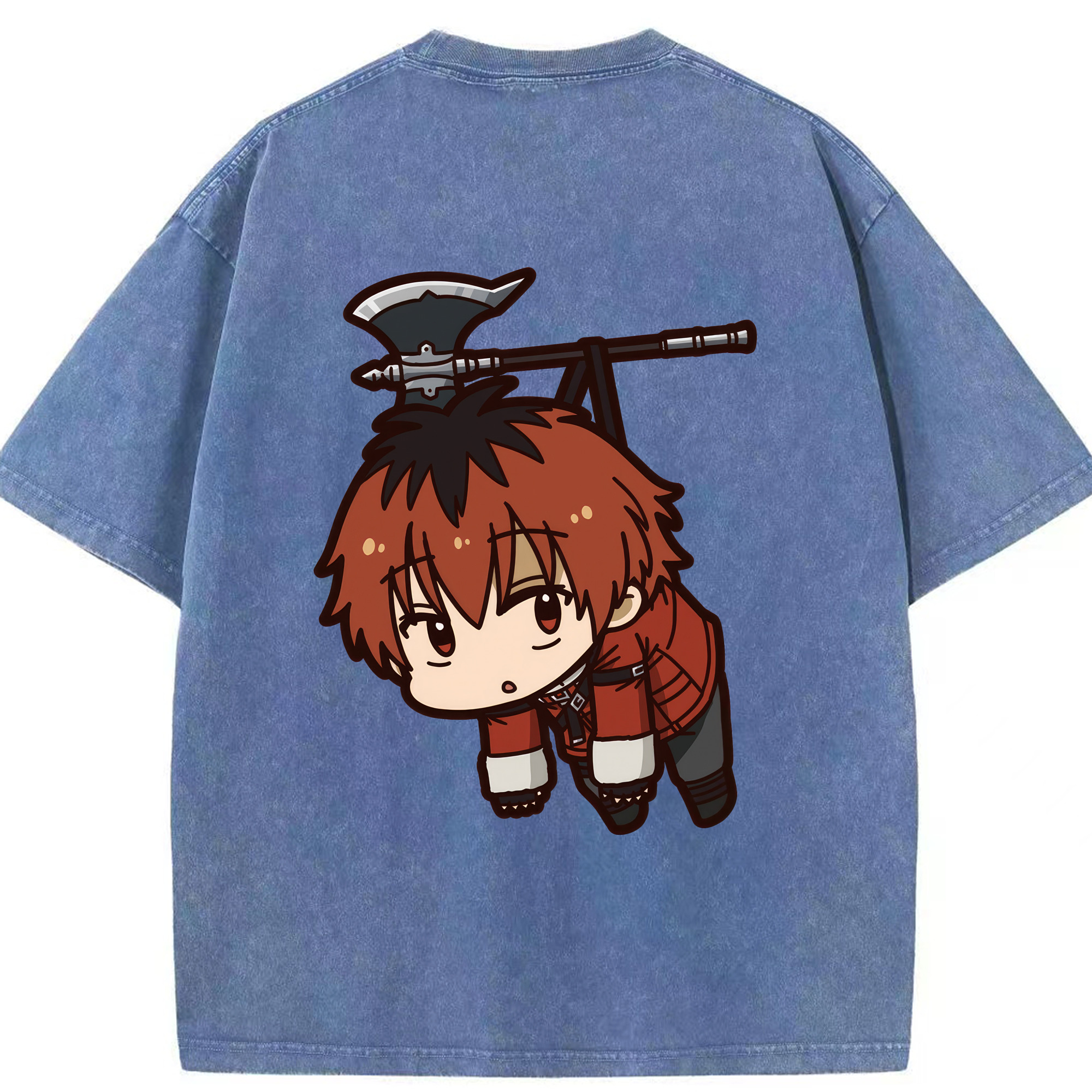 （画像用） 葬送のフリーレン Frieren 綿100% ヴィンテージ風 半袖Tシャツ（背面プリント）