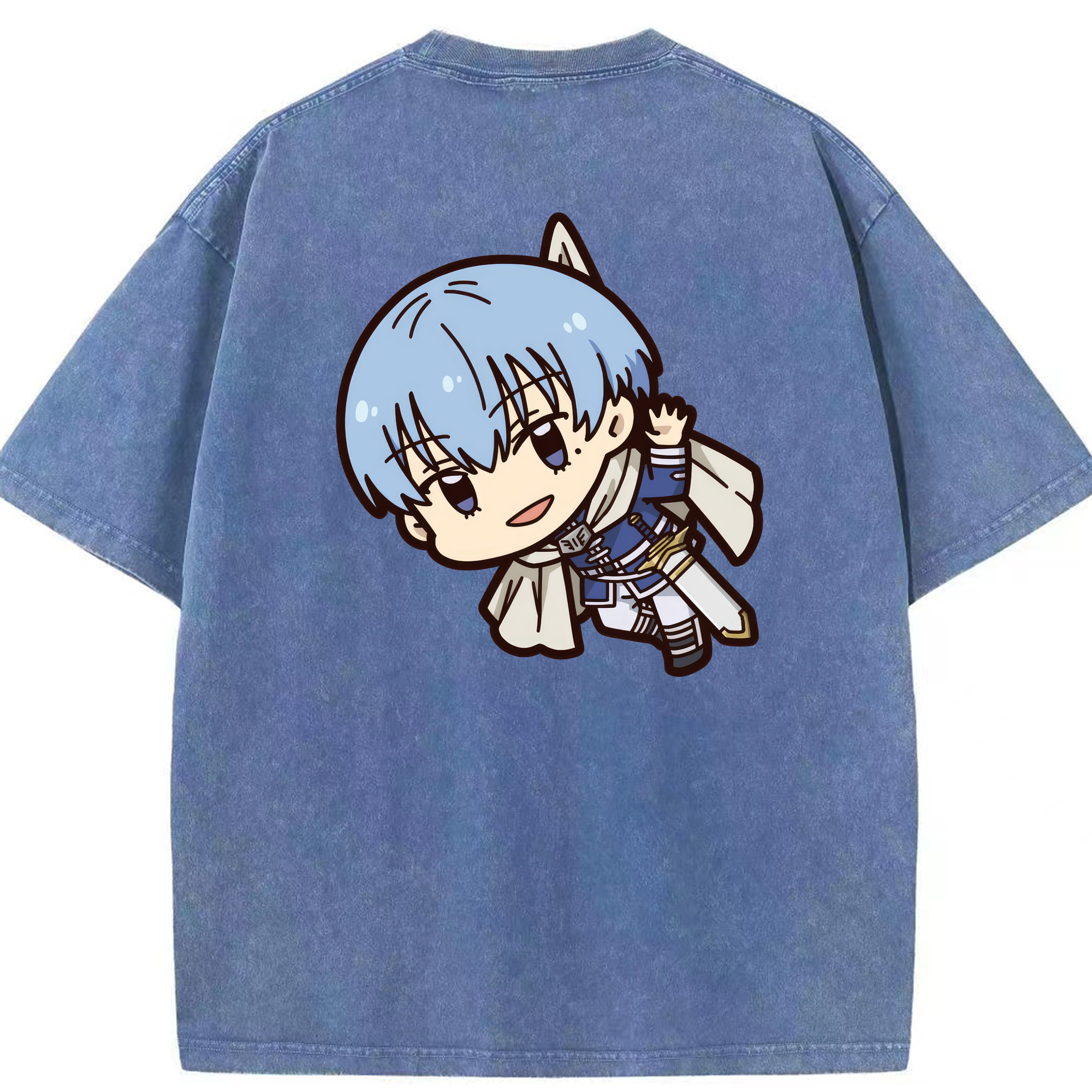 （画像用） 葬送のフリーレン Frieren 綿100% ヴィンテージ風 半袖Tシャツ（背面プリント）