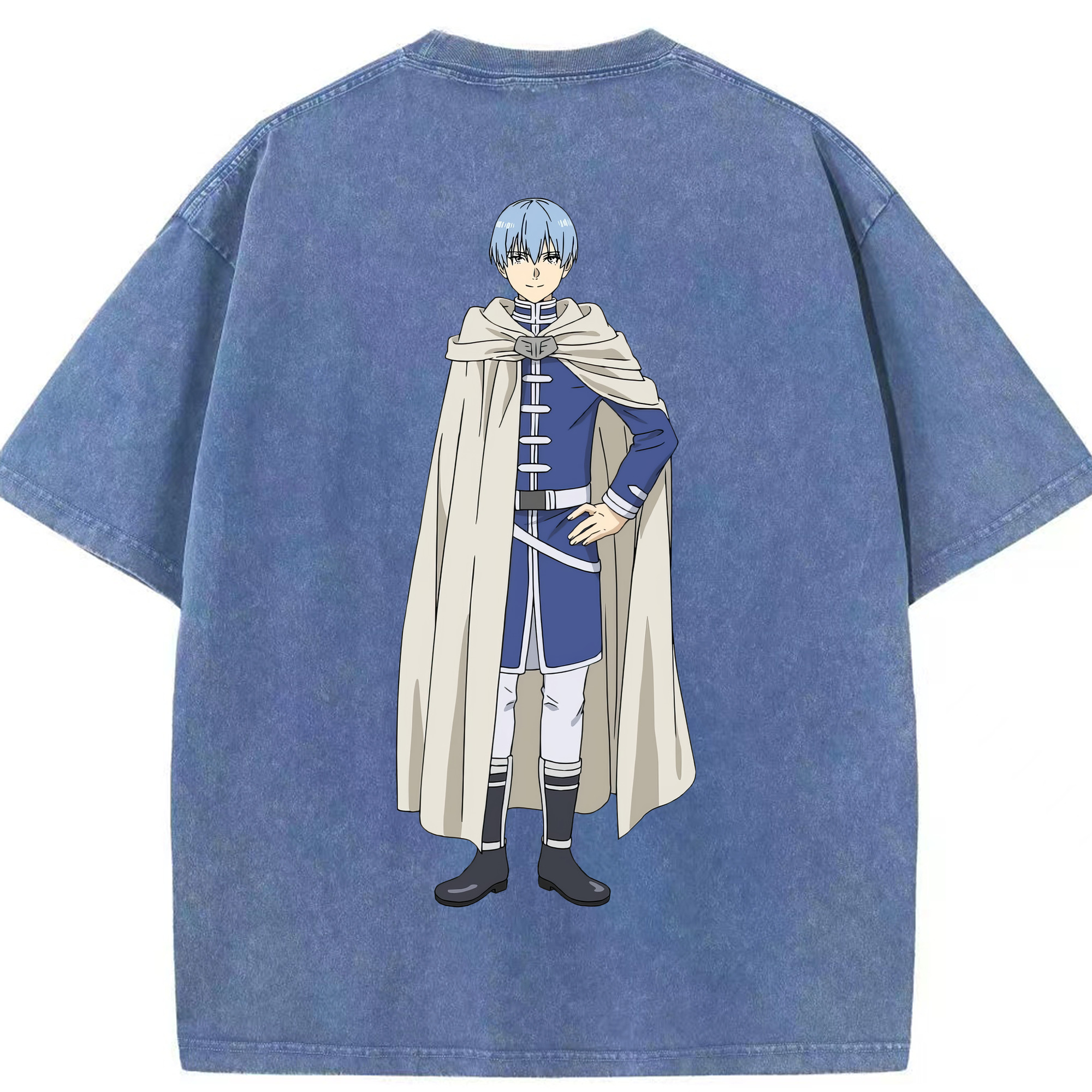 （画像用） 葬送のフリーレン Frieren 綿100% ヴィンテージ風 半袖Tシャツ（背面プリント）