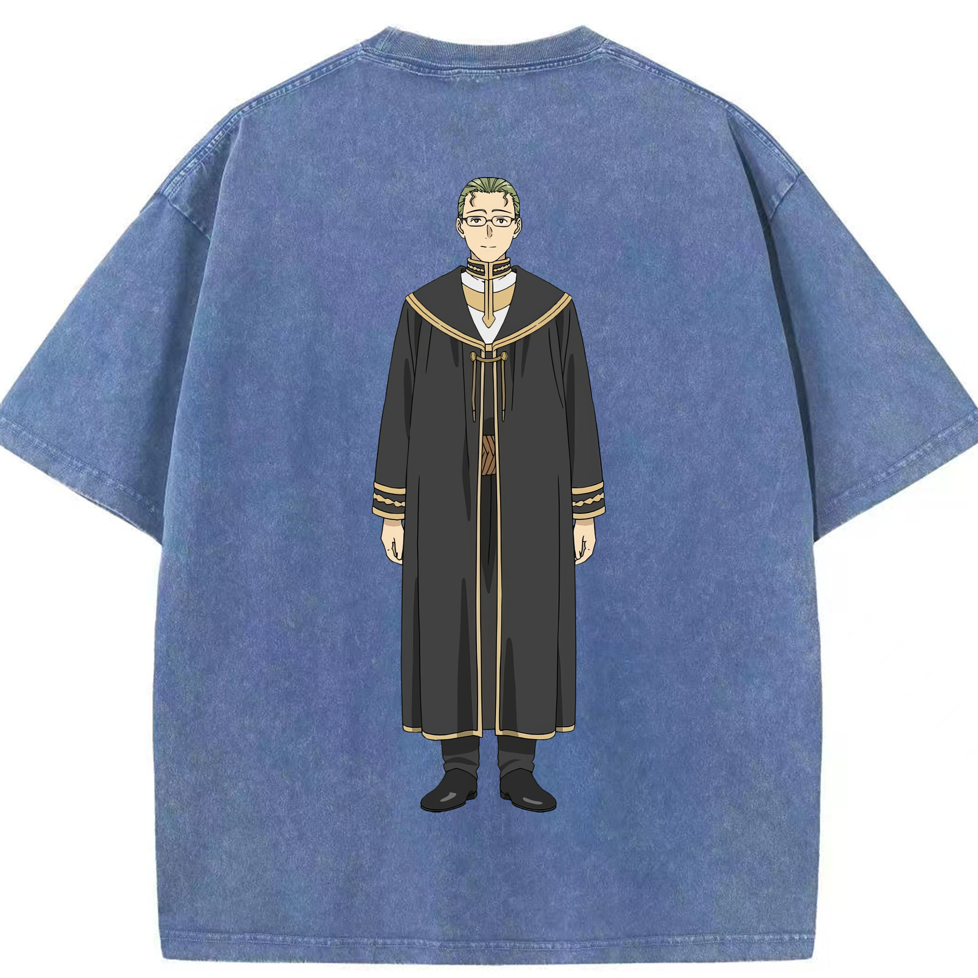 （画像用） 葬送のフリーレン Frieren 綿100% ヴィンテージ風 半袖Tシャツ（背面プリント）