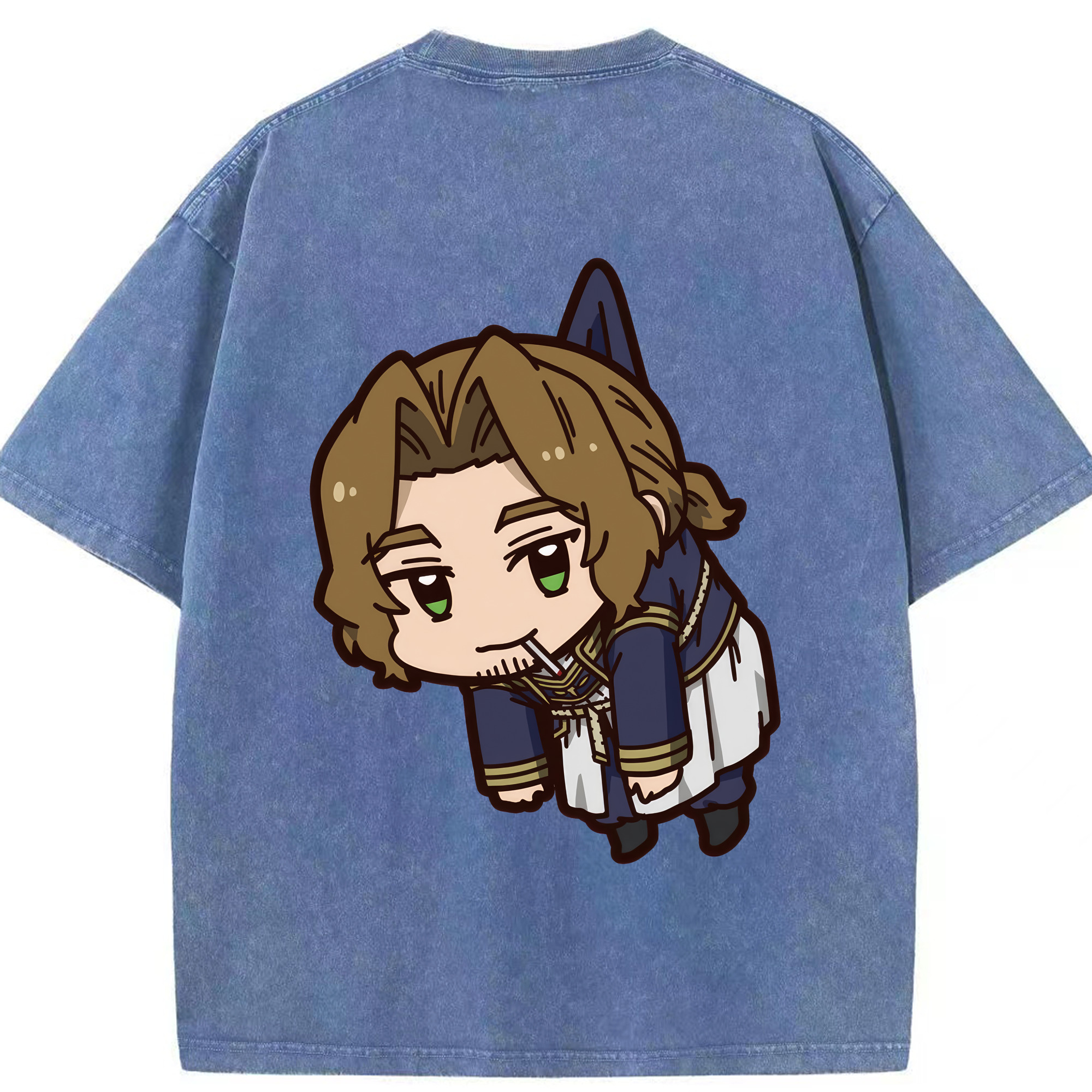 （画像用） 葬送のフリーレン Frieren 綿100% ヴィンテージ風 半袖Tシャツ（背面プリント）