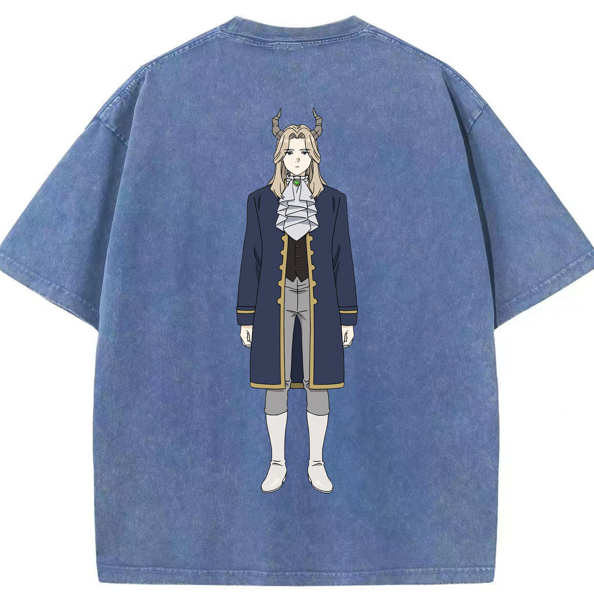 （画像用） 葬送のフリーレン Frieren 綿100% ヴィンテージ風 半袖Tシャツ（背面プリント）