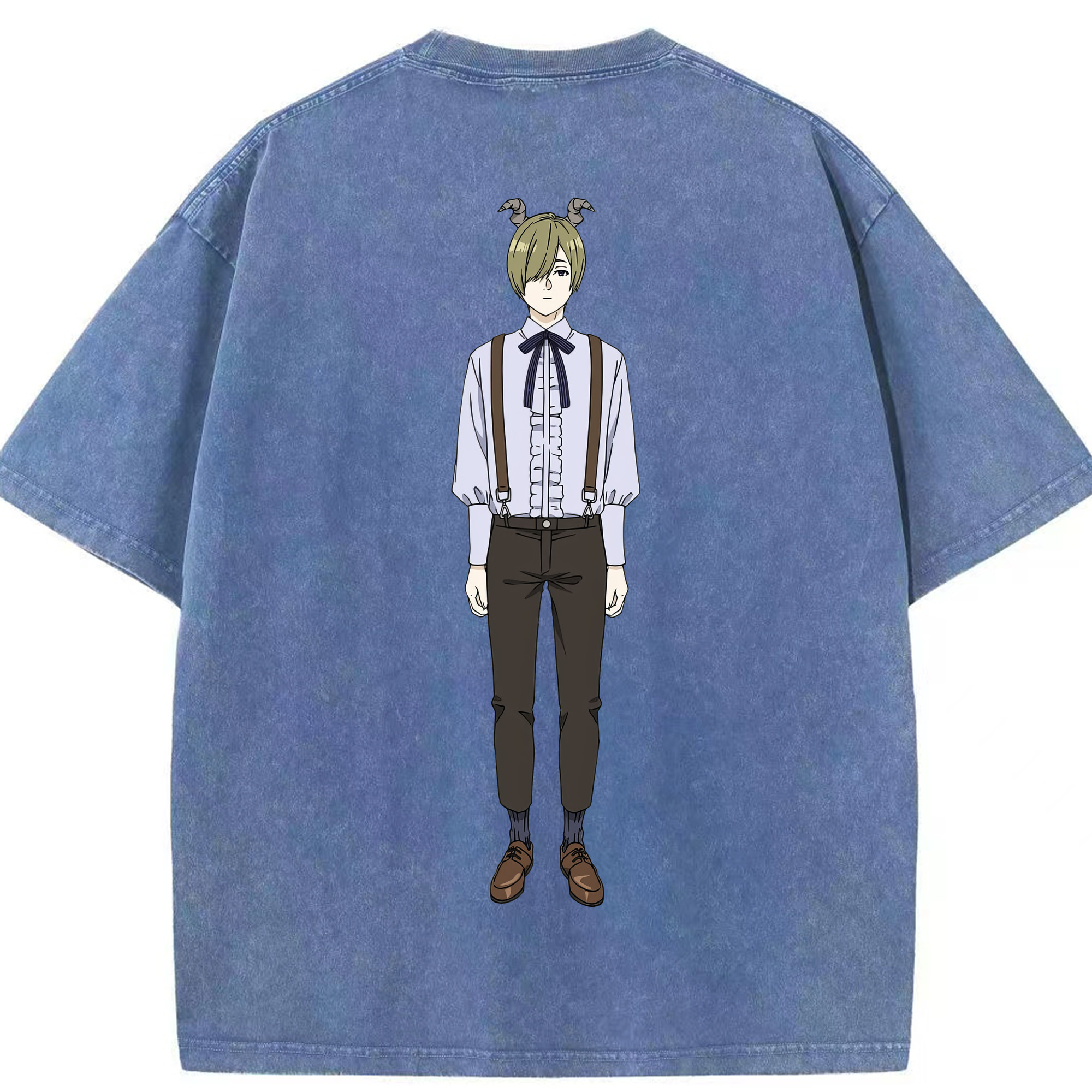 （画像用） 葬送のフリーレン Frieren 綿100% ヴィンテージ風 半袖Tシャツ（背面プリント）
