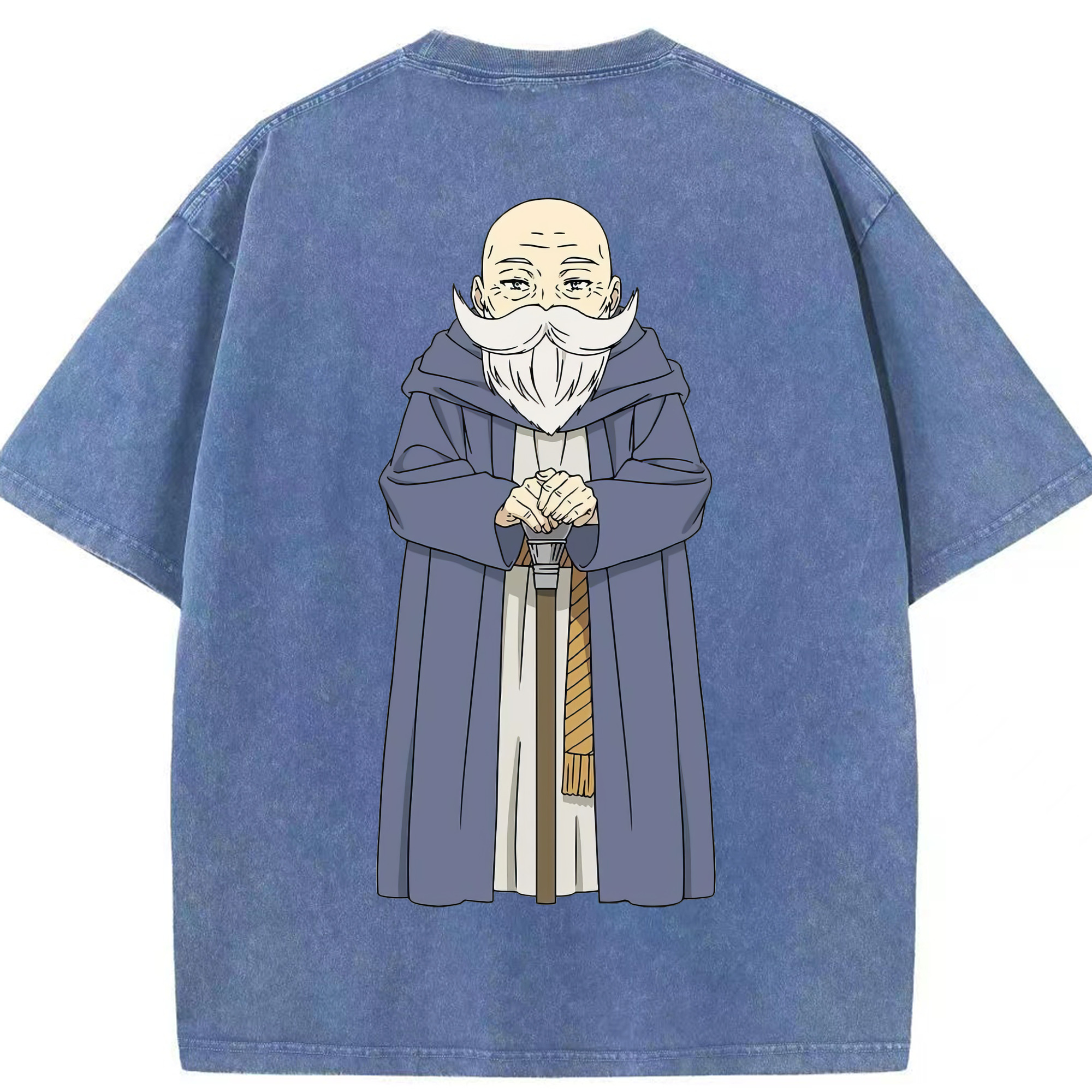（画像用） 葬送のフリーレン Frieren 綿100% ヴィンテージ風 半袖Tシャツ（背面プリント）
