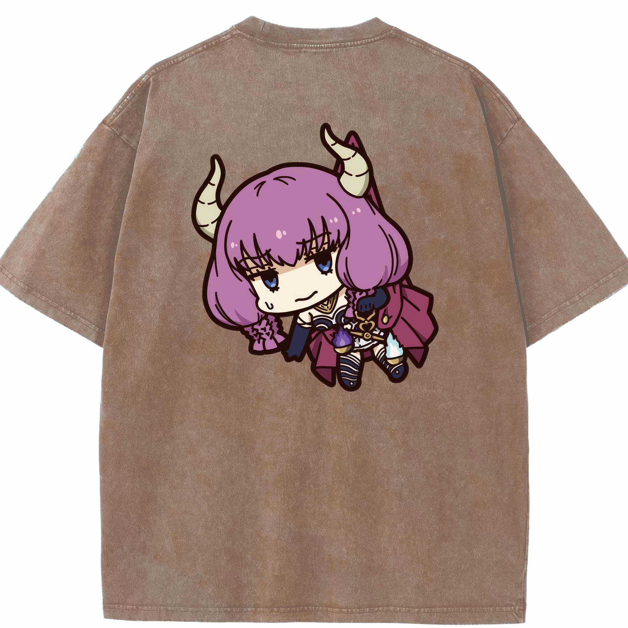 （画像用） 葬送のフリーレン Frieren 綿100% ヴィンテージ風 半袖Tシャツ（背面プリント）