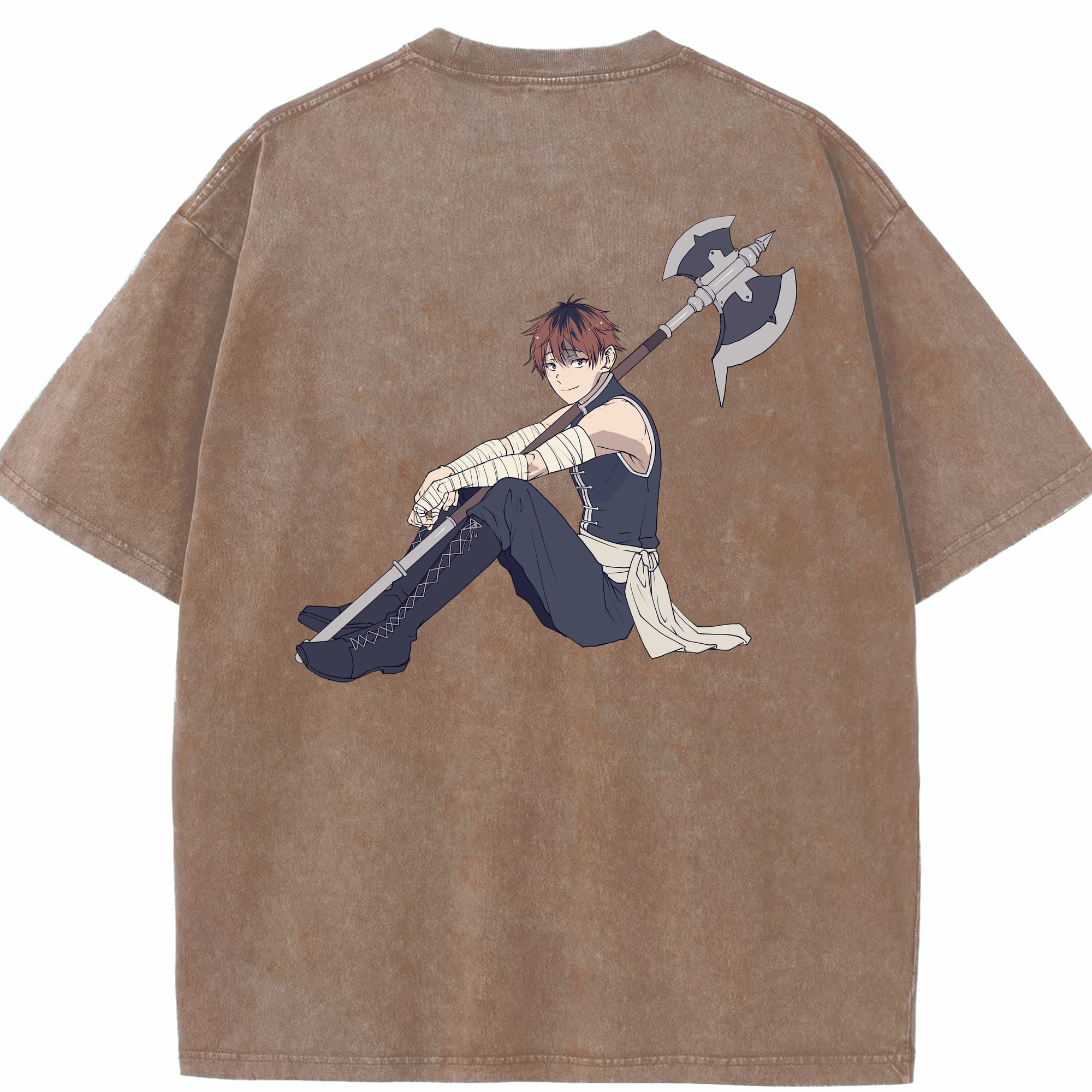 （画像用） 葬送のフリーレン Frieren 綿100% ヴィンテージ風 半袖Tシャツ（背面プリント）