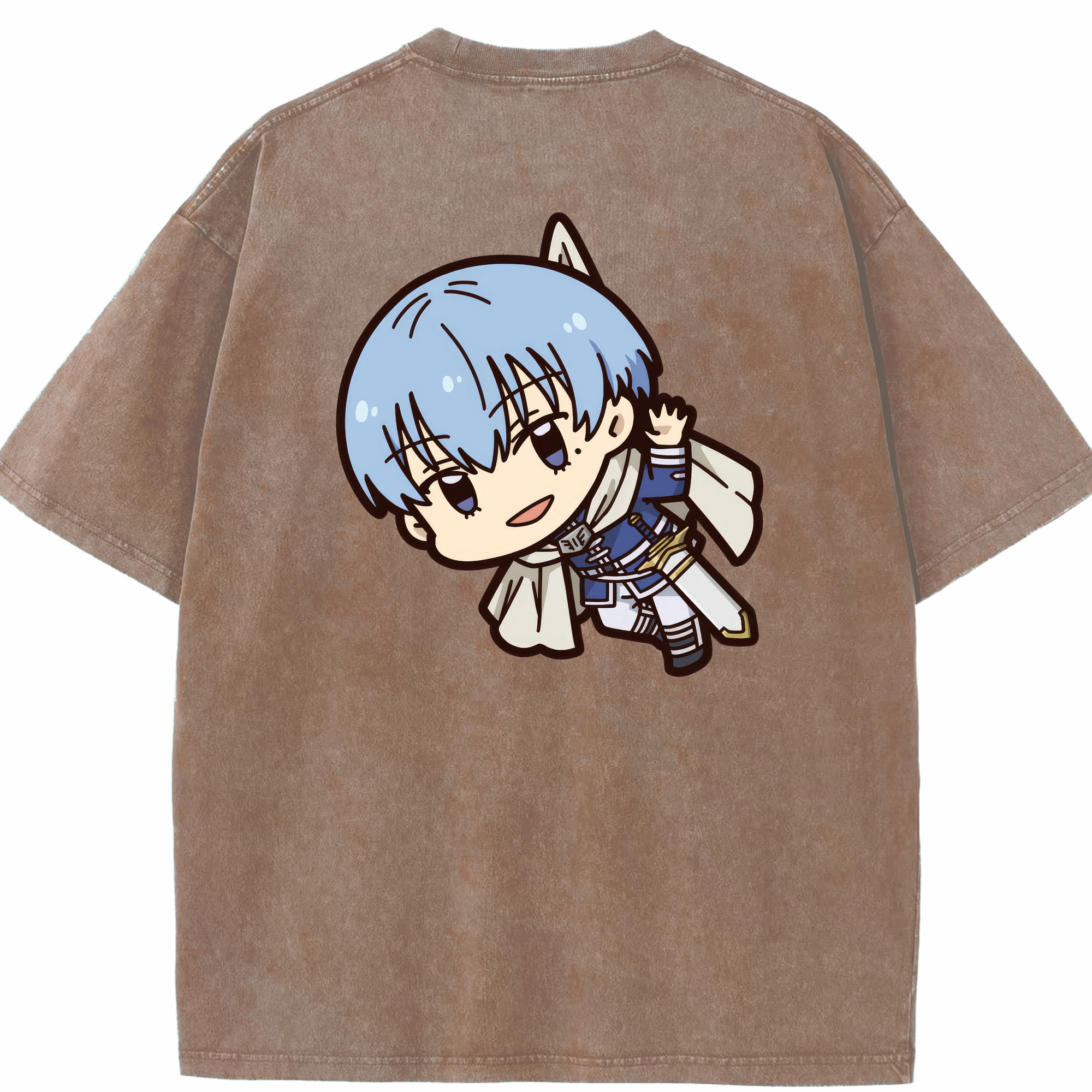 （画像用） 葬送のフリーレン Frieren 綿100% ヴィンテージ風 半袖Tシャツ（背面プリント）
