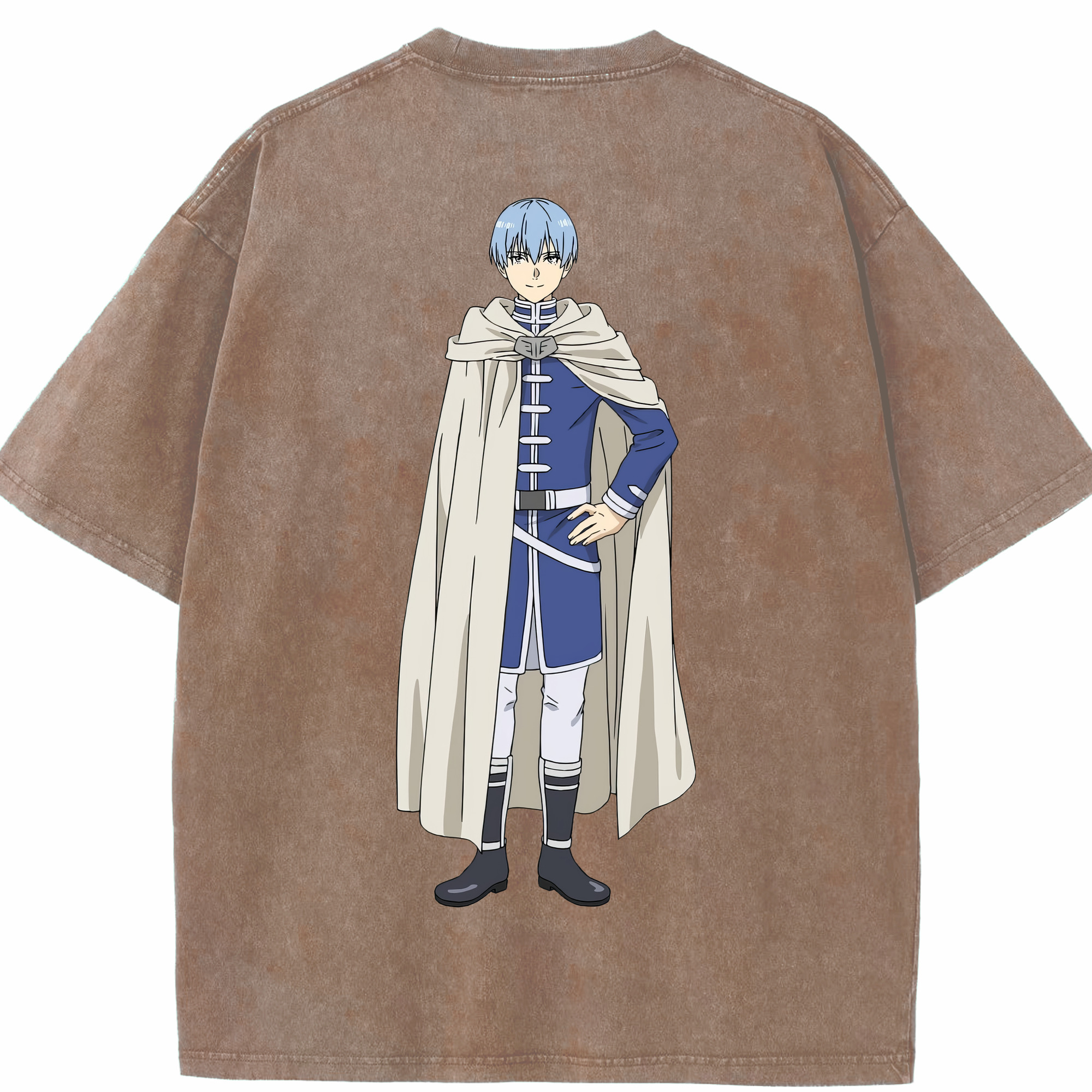 （画像用） 葬送のフリーレン Frieren 綿100% ヴィンテージ風 半袖Tシャツ（背面プリント）