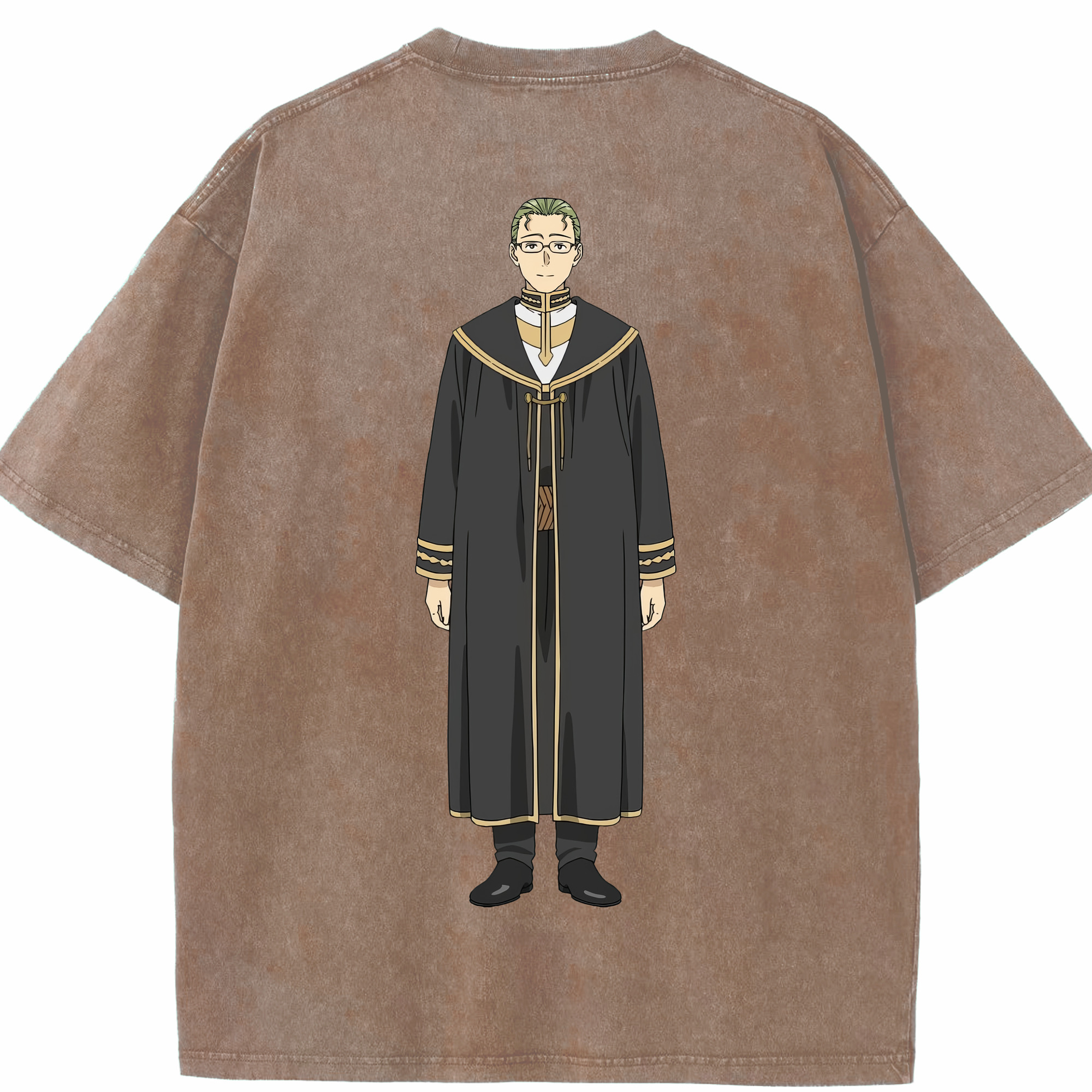 （画像用） 葬送のフリーレン Frieren 綿100% ヴィンテージ風 半袖Tシャツ（背面プリント）