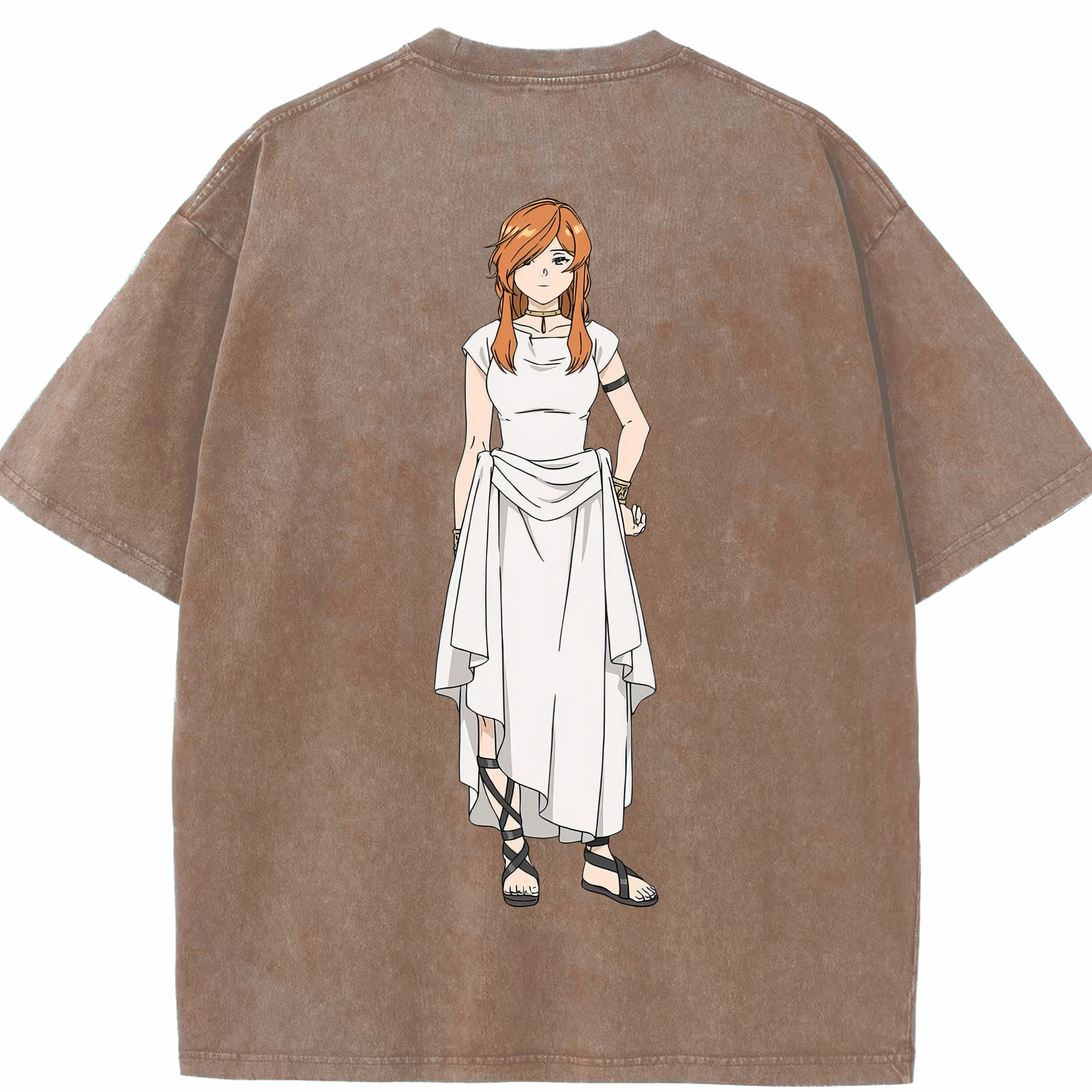 （画像用） 葬送のフリーレン Frieren 綿100% ヴィンテージ風 半袖Tシャツ（背面プリント）