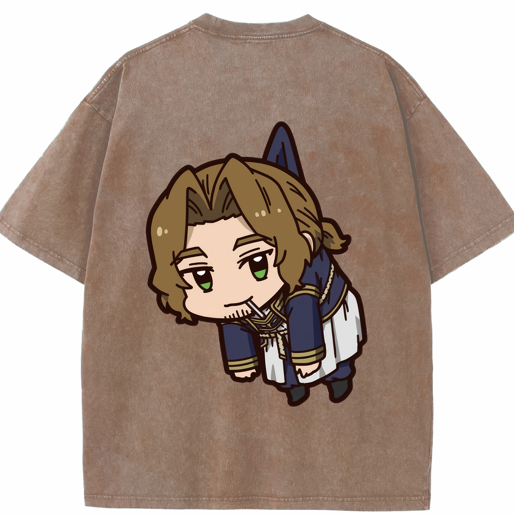 （画像用） 葬送のフリーレン Frieren 綿100% ヴィンテージ風 半袖Tシャツ（背面プリント）