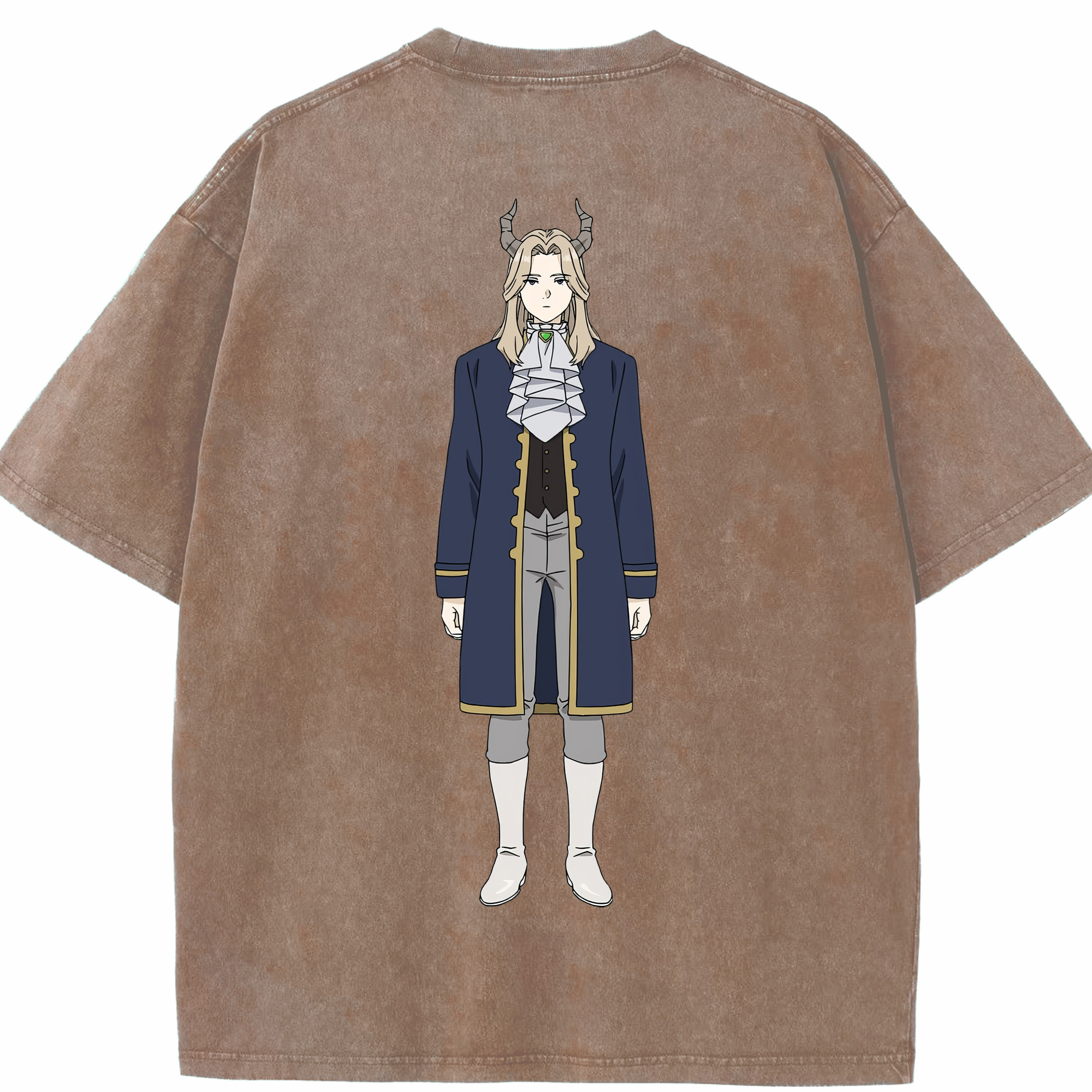 （画像用） 葬送のフリーレン Frieren 綿100% ヴィンテージ風 半袖Tシャツ（背面プリント）