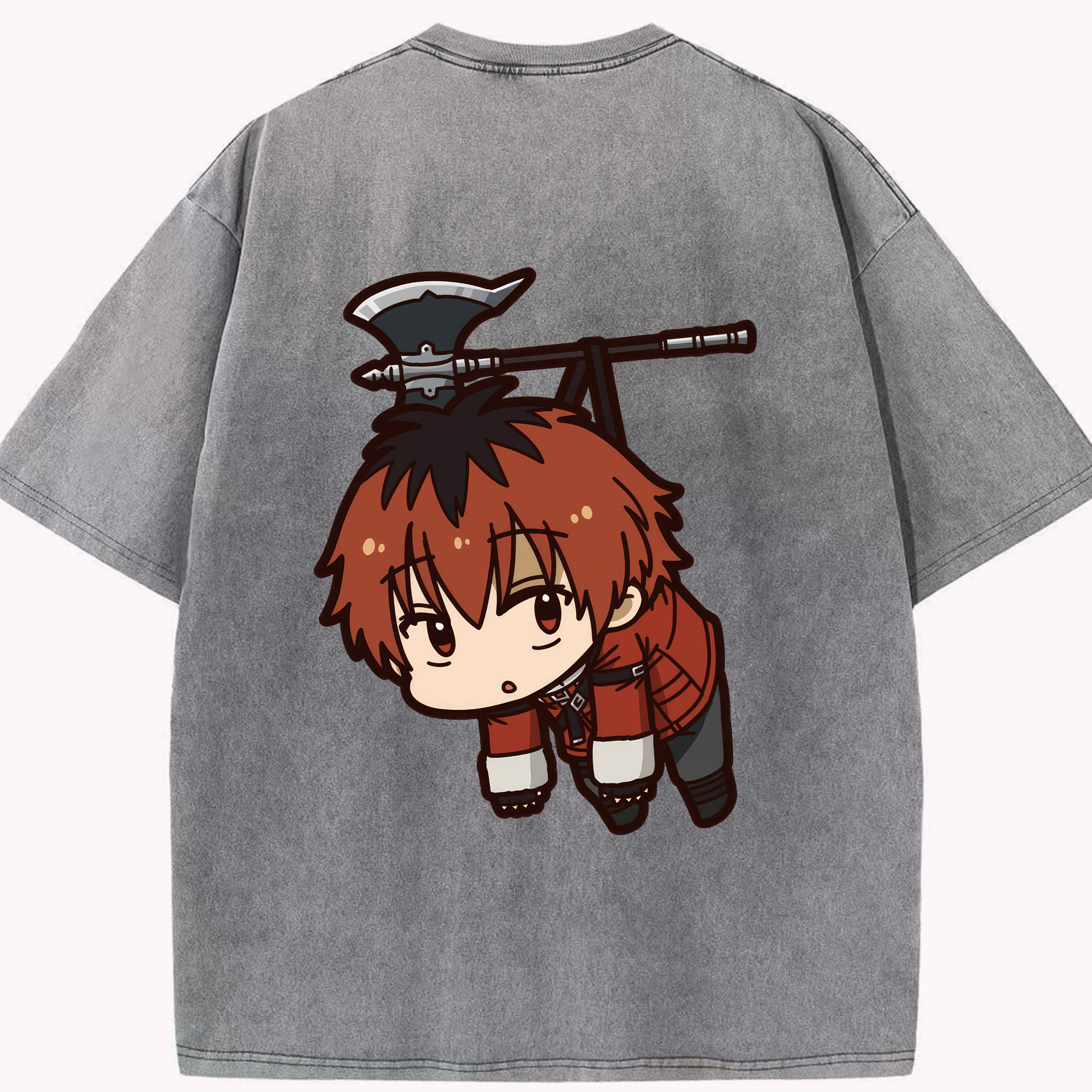 （画像用） 葬送のフリーレン Frieren 綿100% ヴィンテージ風 半袖Tシャツ（背面プリント）