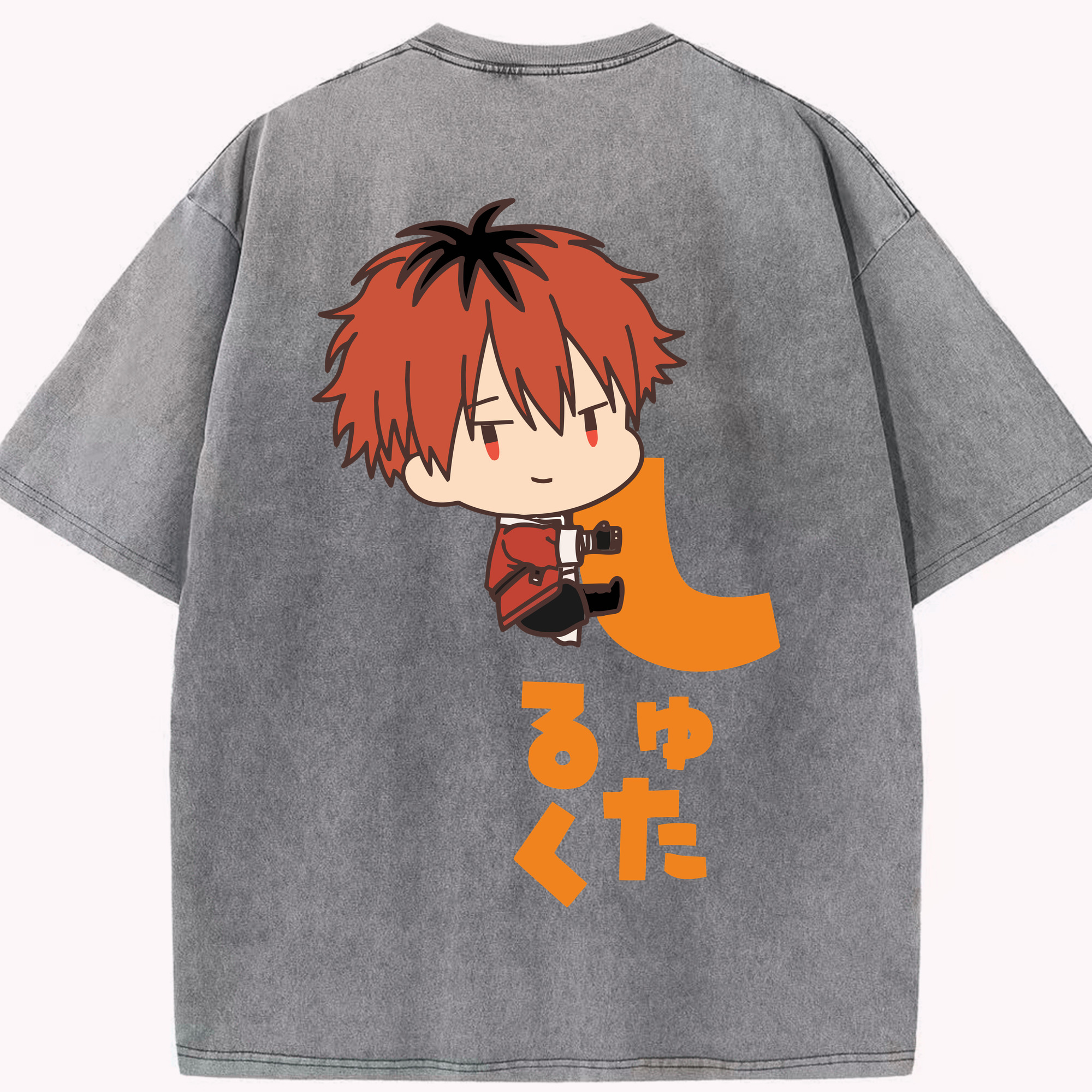 （画像用） 葬送のフリーレン Frieren 綿100% ヴィンテージ風 半袖Tシャツ（背面プリント）