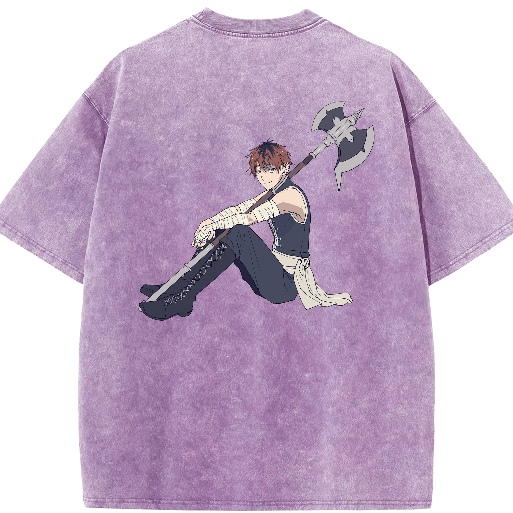 （画像用） 葬送のフリーレン Frieren 綿100% ヴィンテージ風 半袖Tシャツ（背面プリント）