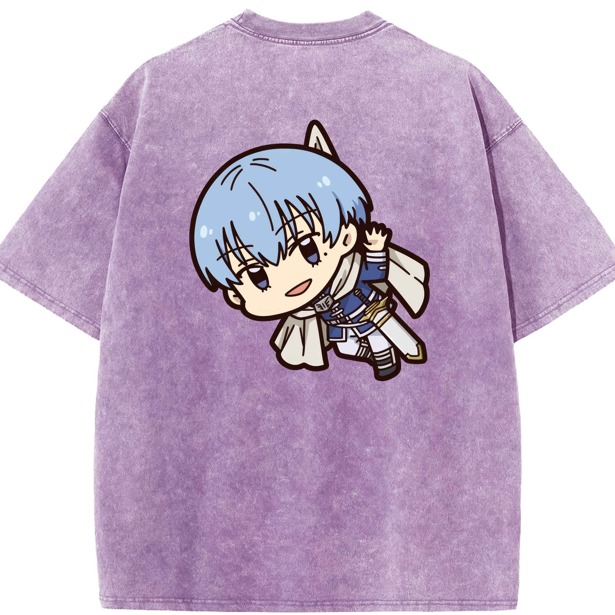 （画像用） 葬送のフリーレン Frieren 綿100% ヴィンテージ風 半袖Tシャツ（背面プリント）