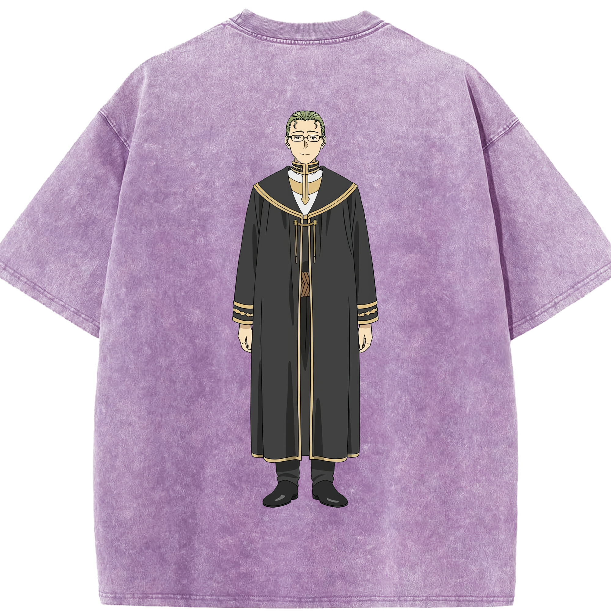 （画像用） 葬送のフリーレン Frieren 綿100% ヴィンテージ風 半袖Tシャツ（背面プリント）
