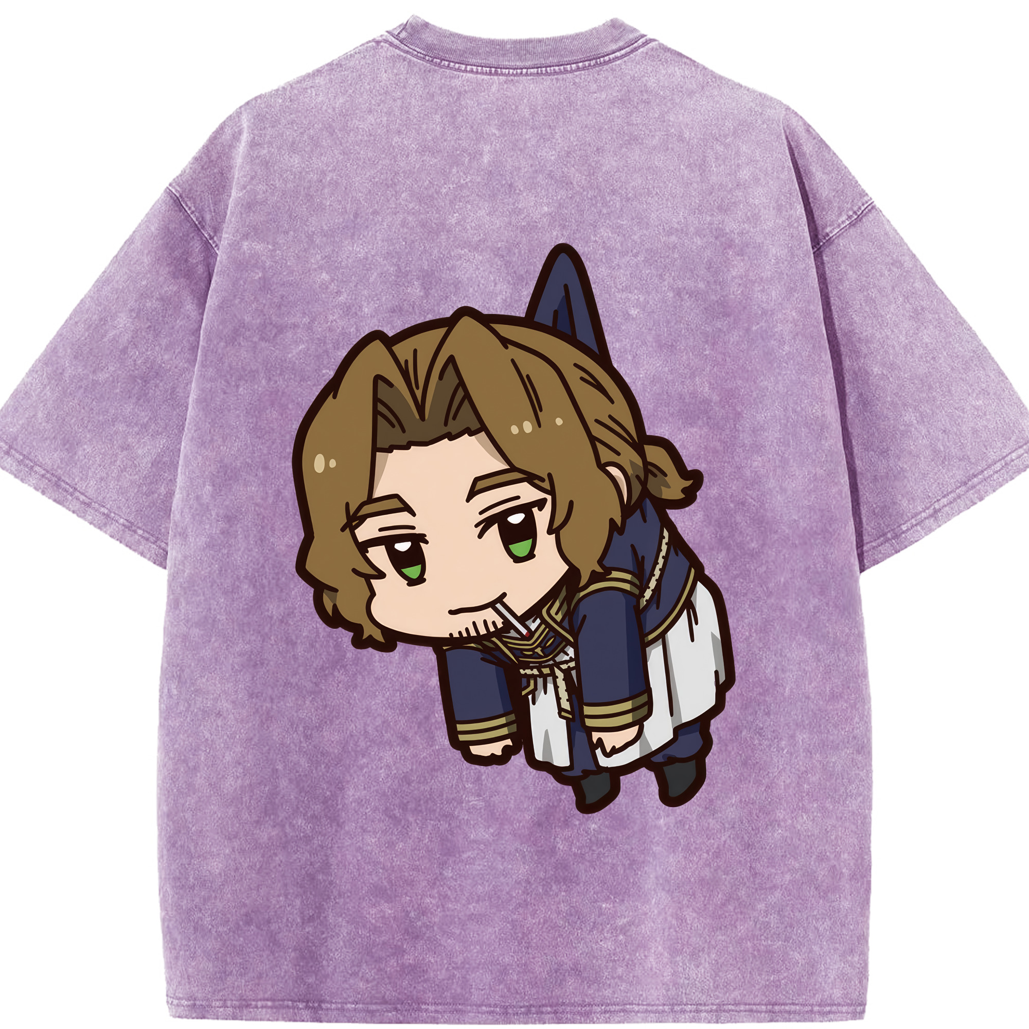 （画像用） 葬送のフリーレン Frieren 綿100% ヴィンテージ風 半袖Tシャツ（背面プリント）