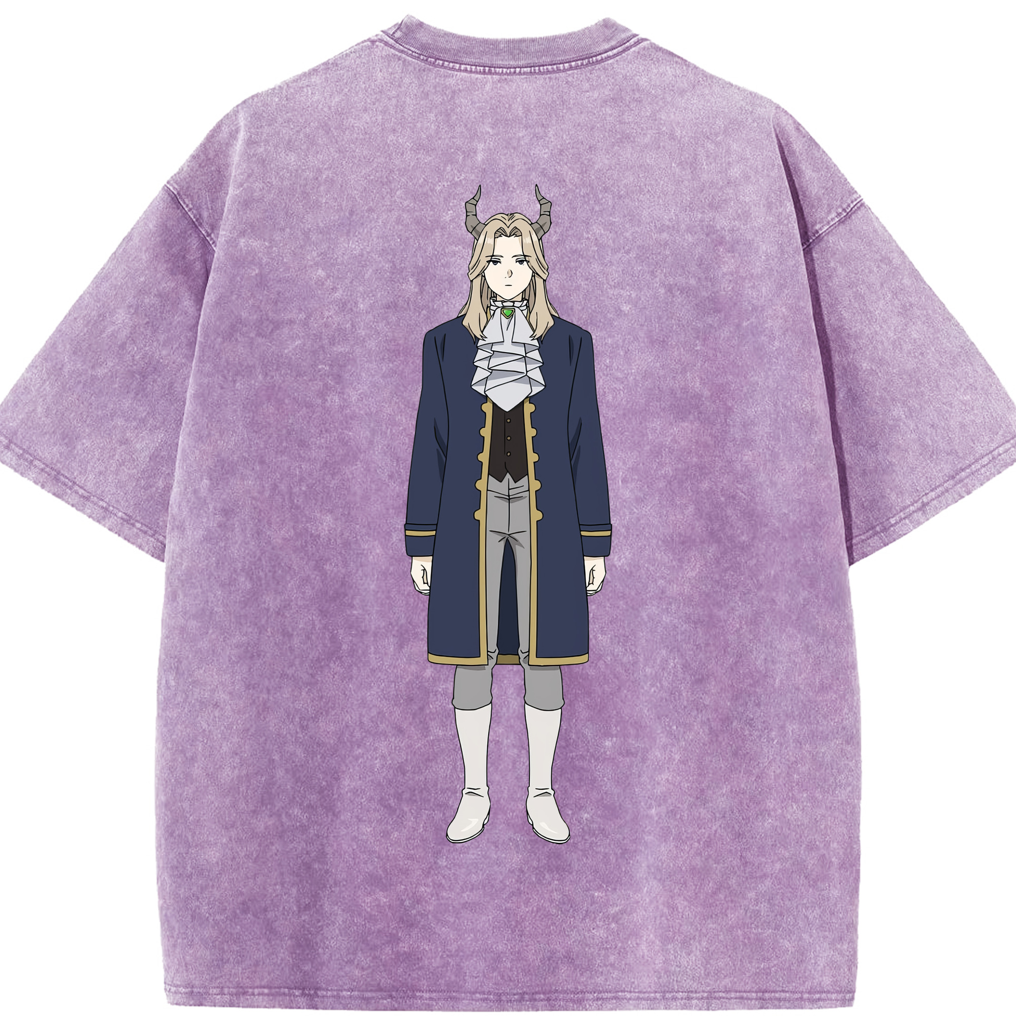 （画像用） 葬送のフリーレン Frieren 綿100% ヴィンテージ風 半袖Tシャツ（背面プリント）