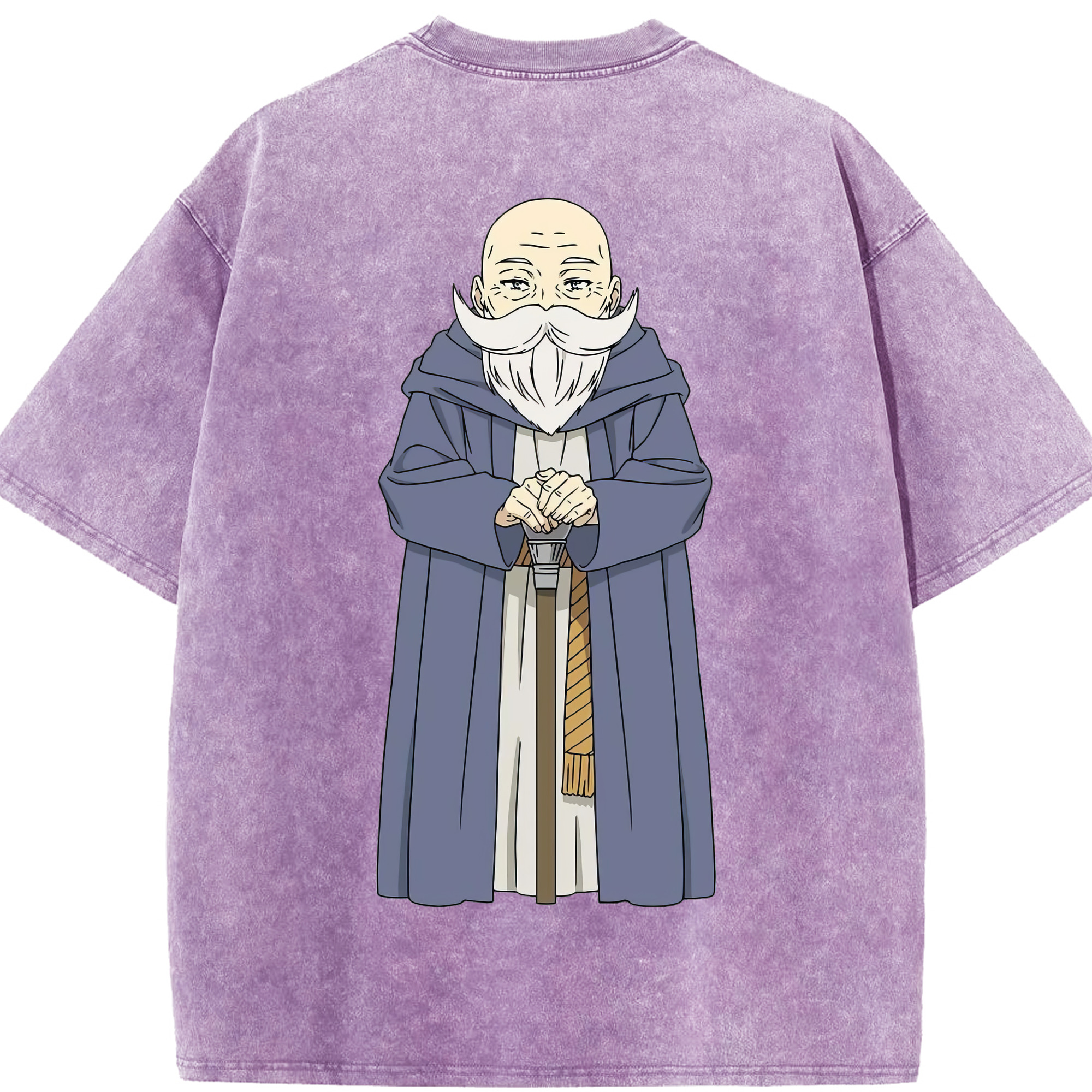 （画像用） 葬送のフリーレン Frieren 綿100% ヴィンテージ風 半袖Tシャツ（背面プリント）